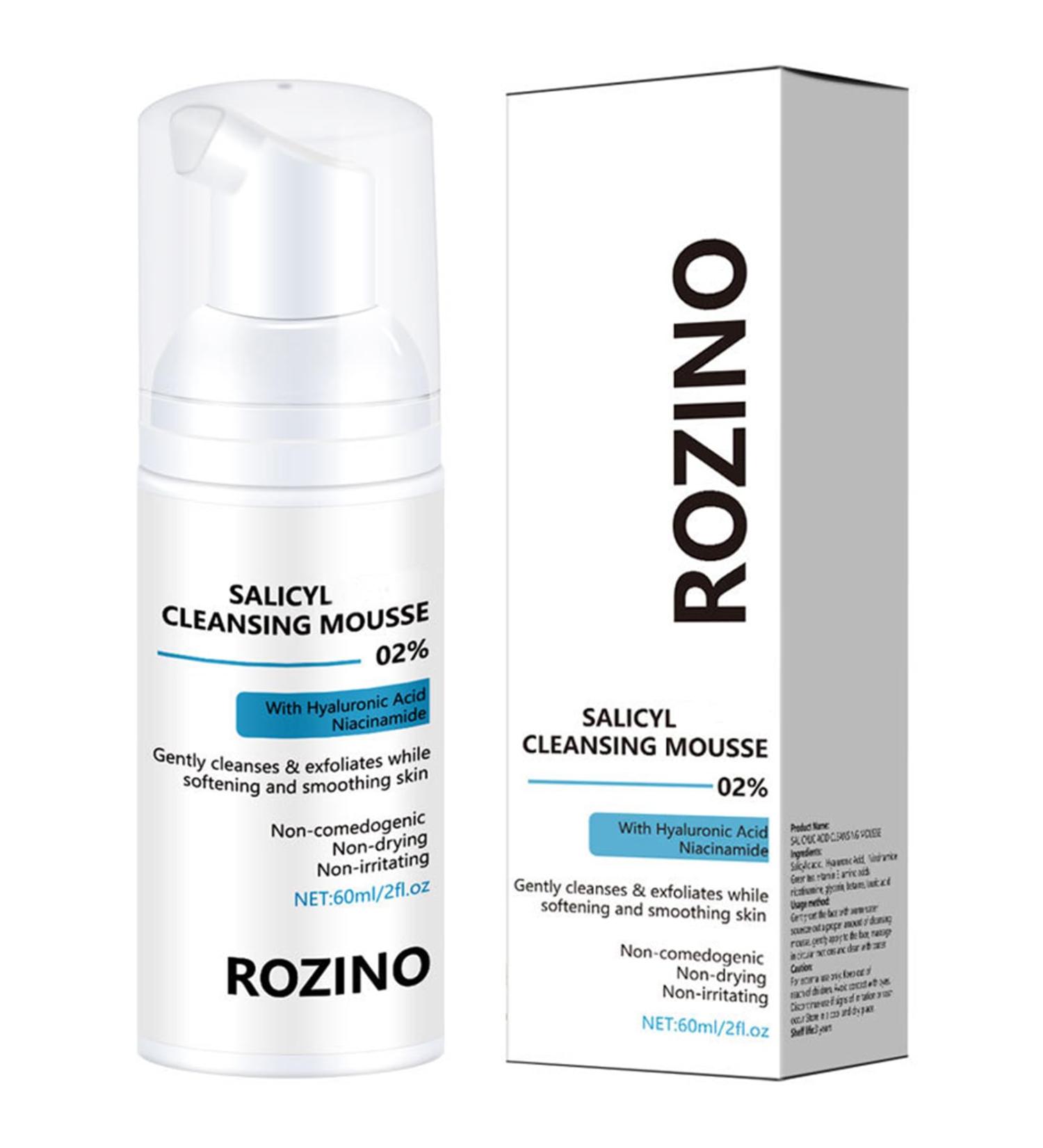 Facial Cleanser Salicyl Cleanser Mousse-Contains Salicyl Amino Acids Gently Cleanses The Skin Removes Acne Cleanses and Refines Pores Controls oil Moisturises Skin Breakouts Acne Prevention - Buy Online on SooperMarket.com