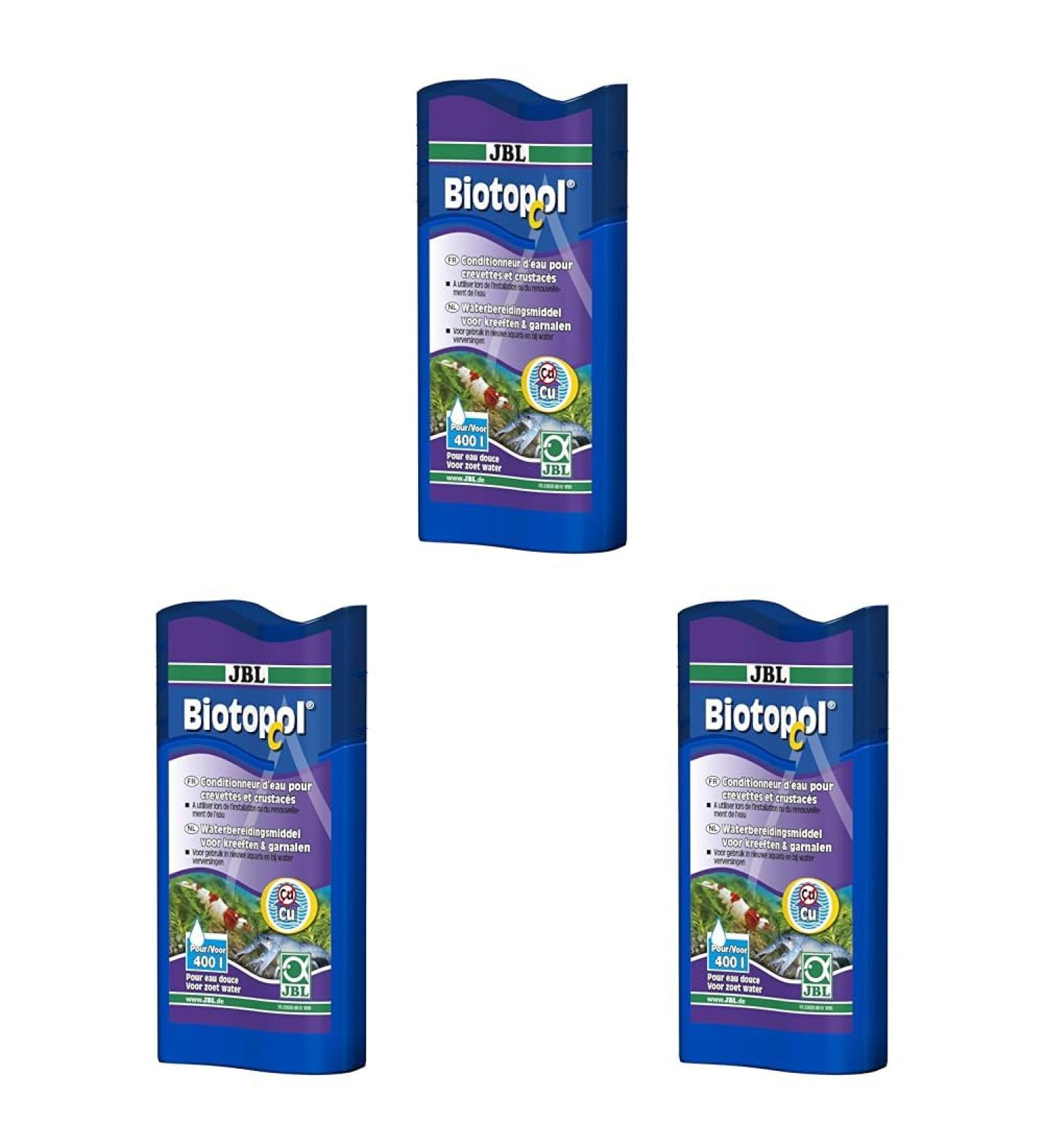 JBL Biotopol C 100 ml Pack of 3 for Shellfish & Shrimps - Premium Aquarium Care | International Shipping - Buy Online on SooperMarket.com