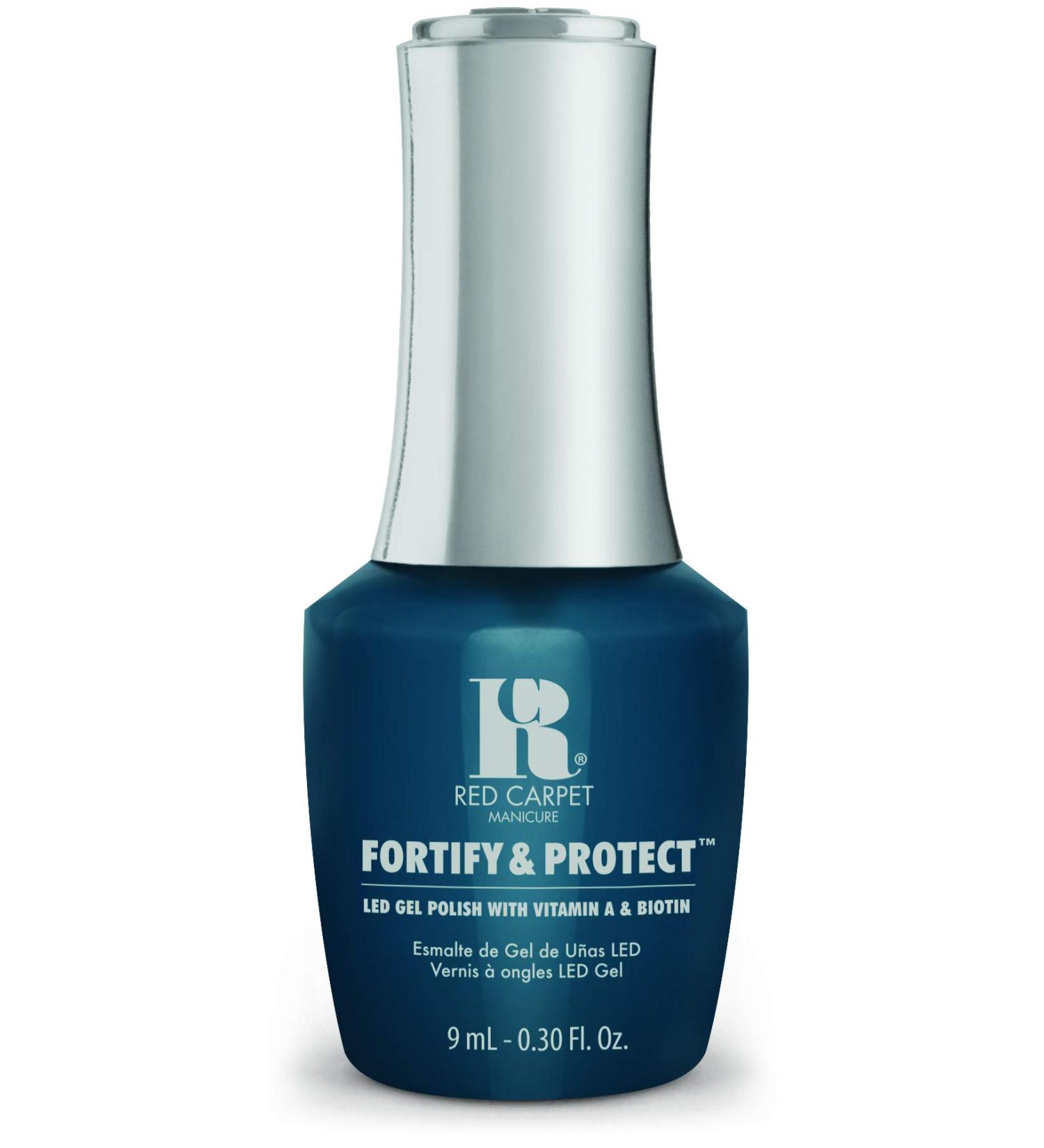 Red Carpet Manicure Fortify & Protect Teal Cr me Gel Polish for Strong Healthy Nails - Infused with Vitamin A & Biotin - (A-List Attitude) Led Nail Gel Color 0.3 Fl Oz - Buy Online on SooperMarket.com