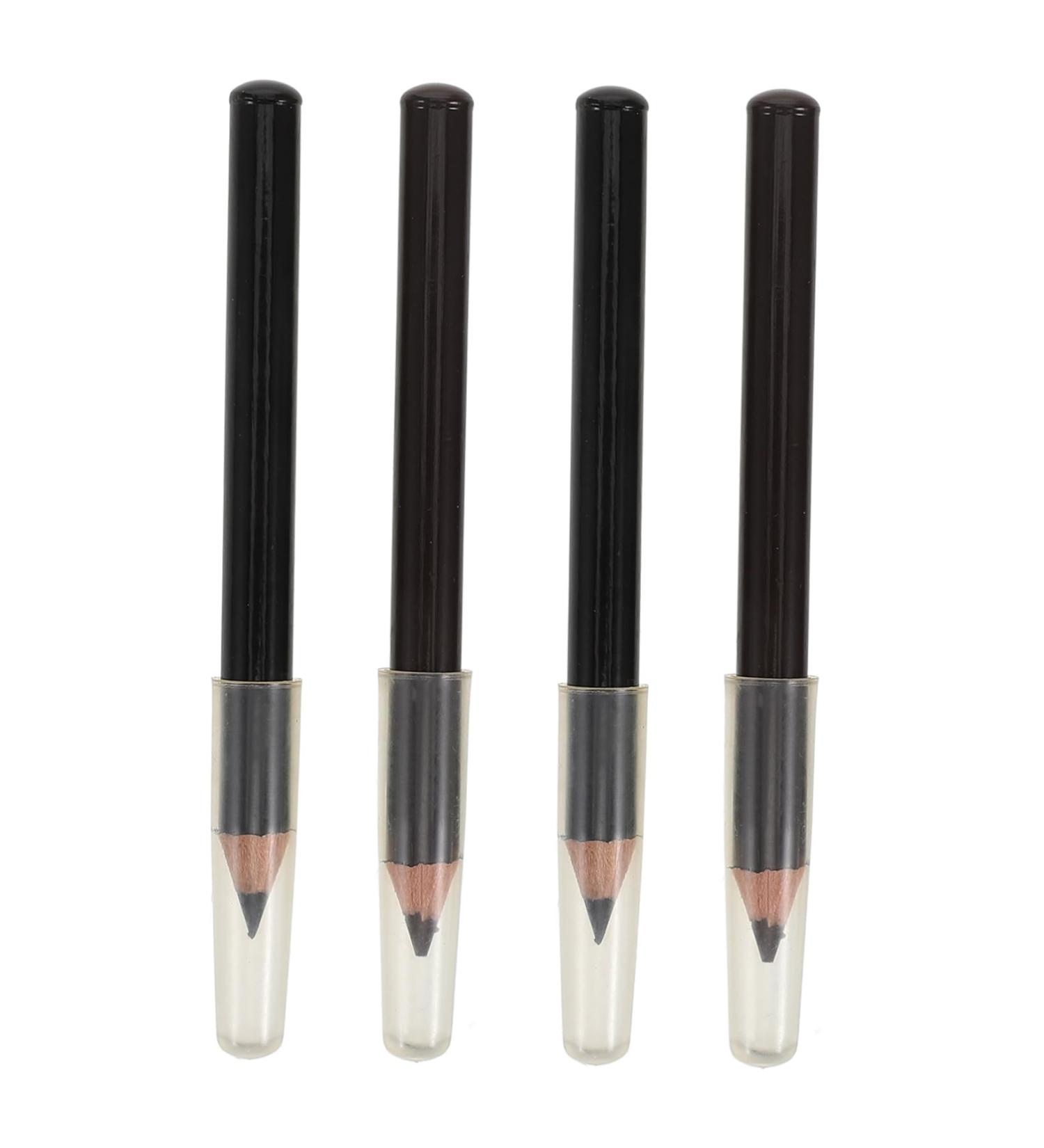 FOYTOKI 4pcs Wooden Eyebrow Pencil Eyebrow Liner Pen Eyeliner Pencil Eye Brow Pencils Makeup Brow Pencil - Buy Online on SooperMarket.com