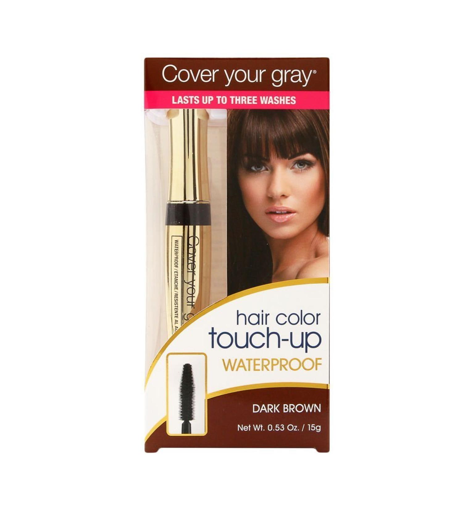 Waterproof Dark Brown Hair Color Touch-Up | Cover Your Gray Brush-in Formula - Buy Online on SooperMarket.com