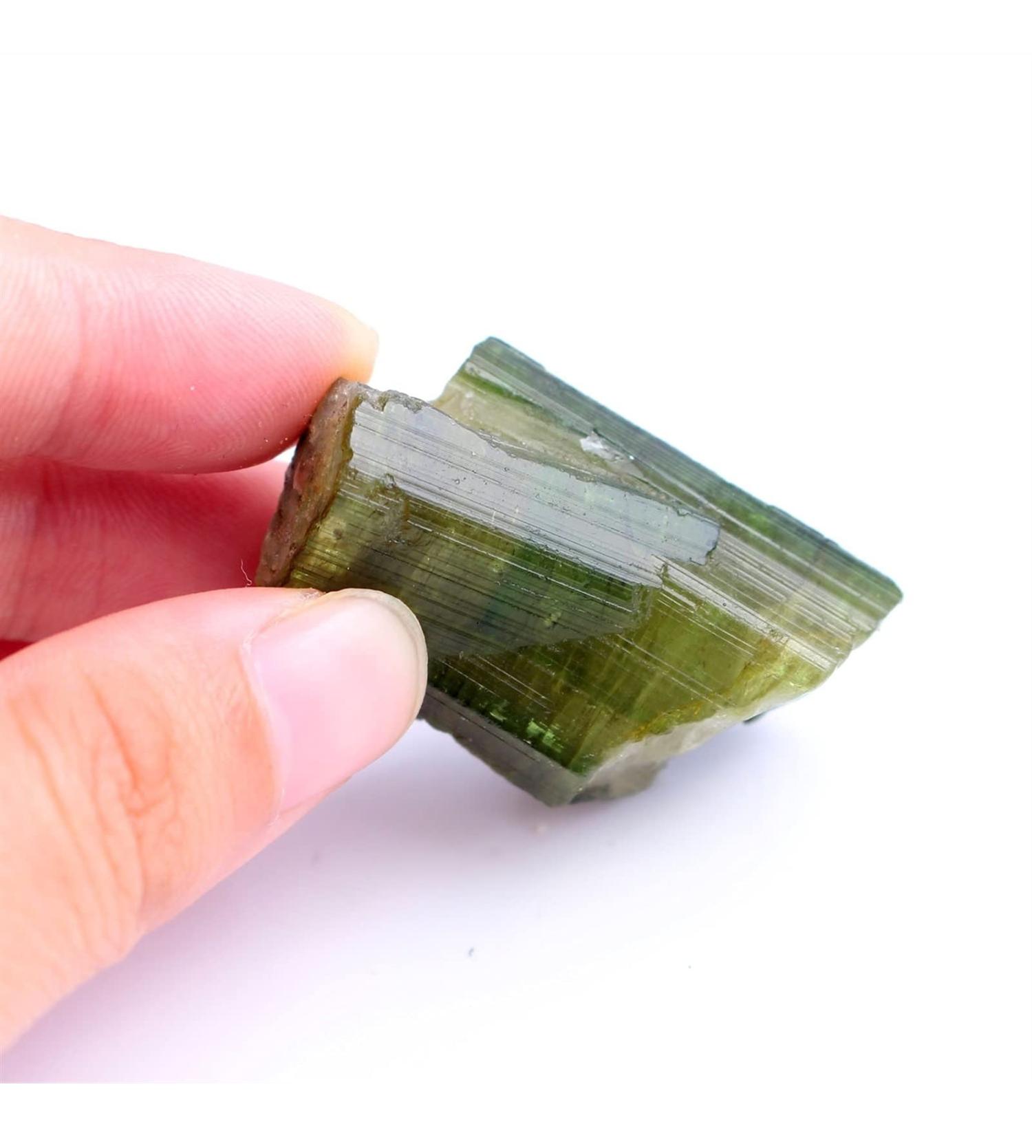 Stone 1PC Natural Rare Green Tourmaline Quarzt Rough Stone Raw Gemstone Specimen Irregular Crystals Collection Reiki kaixun - Buy Online on SooperMarket.com