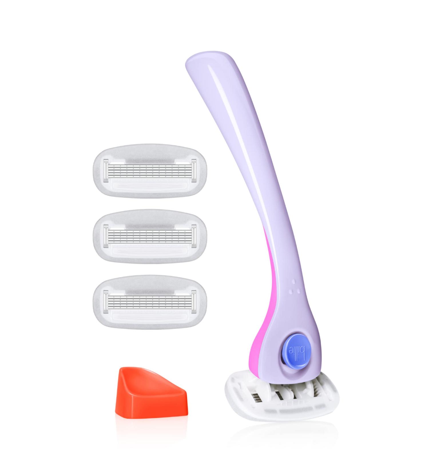 Billie Women's Shave Kit: Razor + 4 x 5-Blade Refills + Magnetic Holder - DreamPop - Buy Online on SooperMarket.com