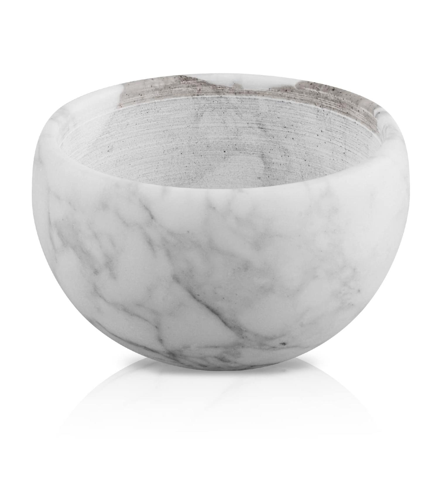 Linkidea Marmor-Razi Bowl - Premium Shaving Soap Mug for Men | Wide Opening Barber Foam Cup for Beard & Wet Razor Shaving - Buy Online on SooperMarket.com
