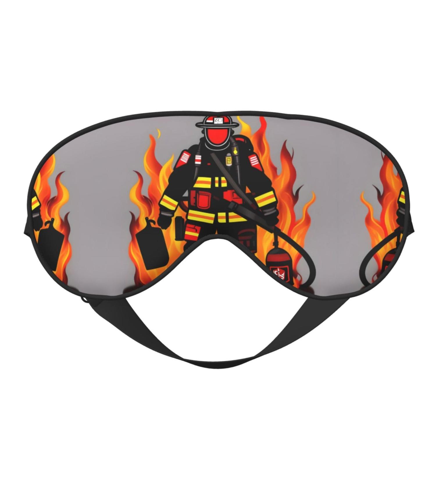 SSIMOO Firefighter Eye Mask | Soft & Breathable Sleep Patch for Women | Perfect for Travel & Relaxation | Black - Buy Online on SooperMarket.com
