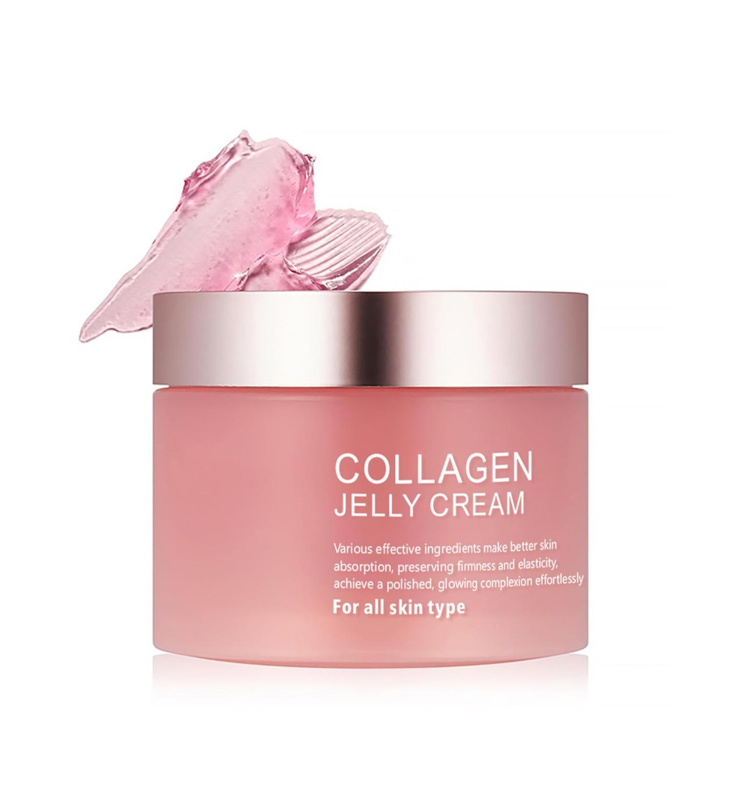 Buy Collagen Jelly Cream with Hydrolyzed Collagen - Anti-Wrinkle & Hydration Boost for All Skin Types - 100g - Buy Online on SooperMarket.com