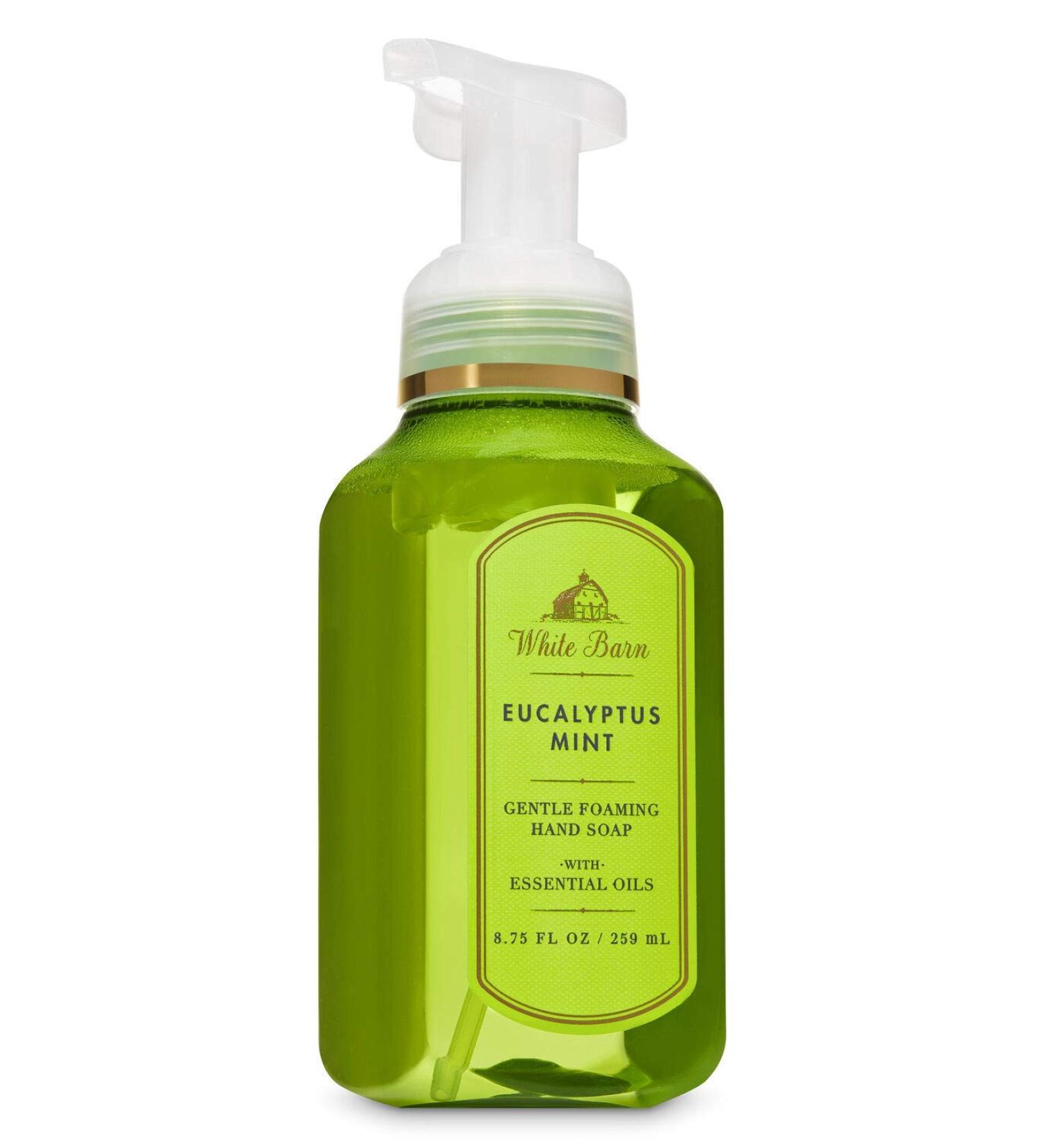 White Barn Eucalyptus Mint Gentle Foaming Hand Soap New Packaging Eucalyptus Mint 8.75 Fl Oz (Pack of 1)