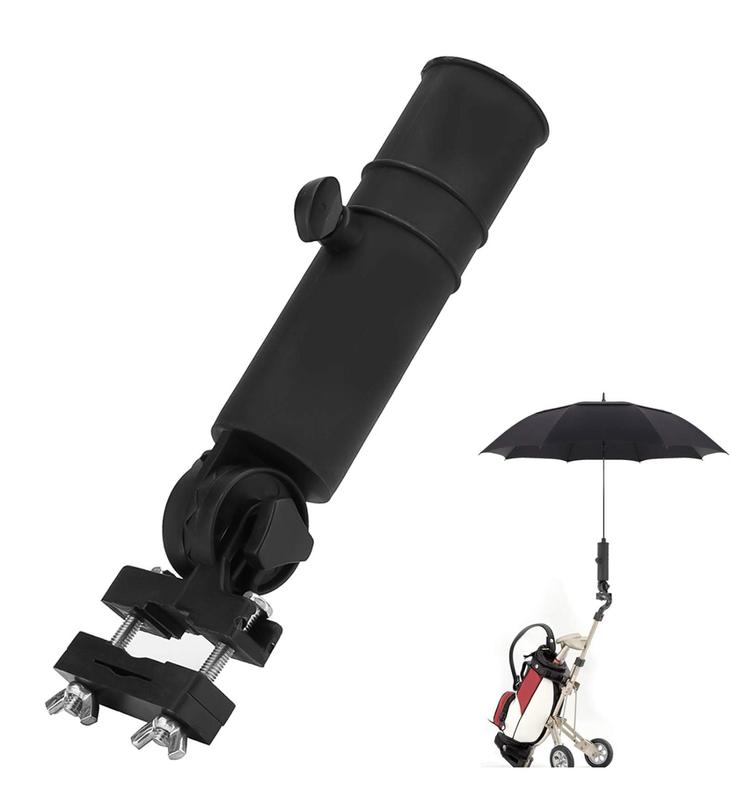 OhhGo Golf Trolley Umbrella Holder - Universal Golf Cart Stand - Black - Buy Online on SooperMarket.com