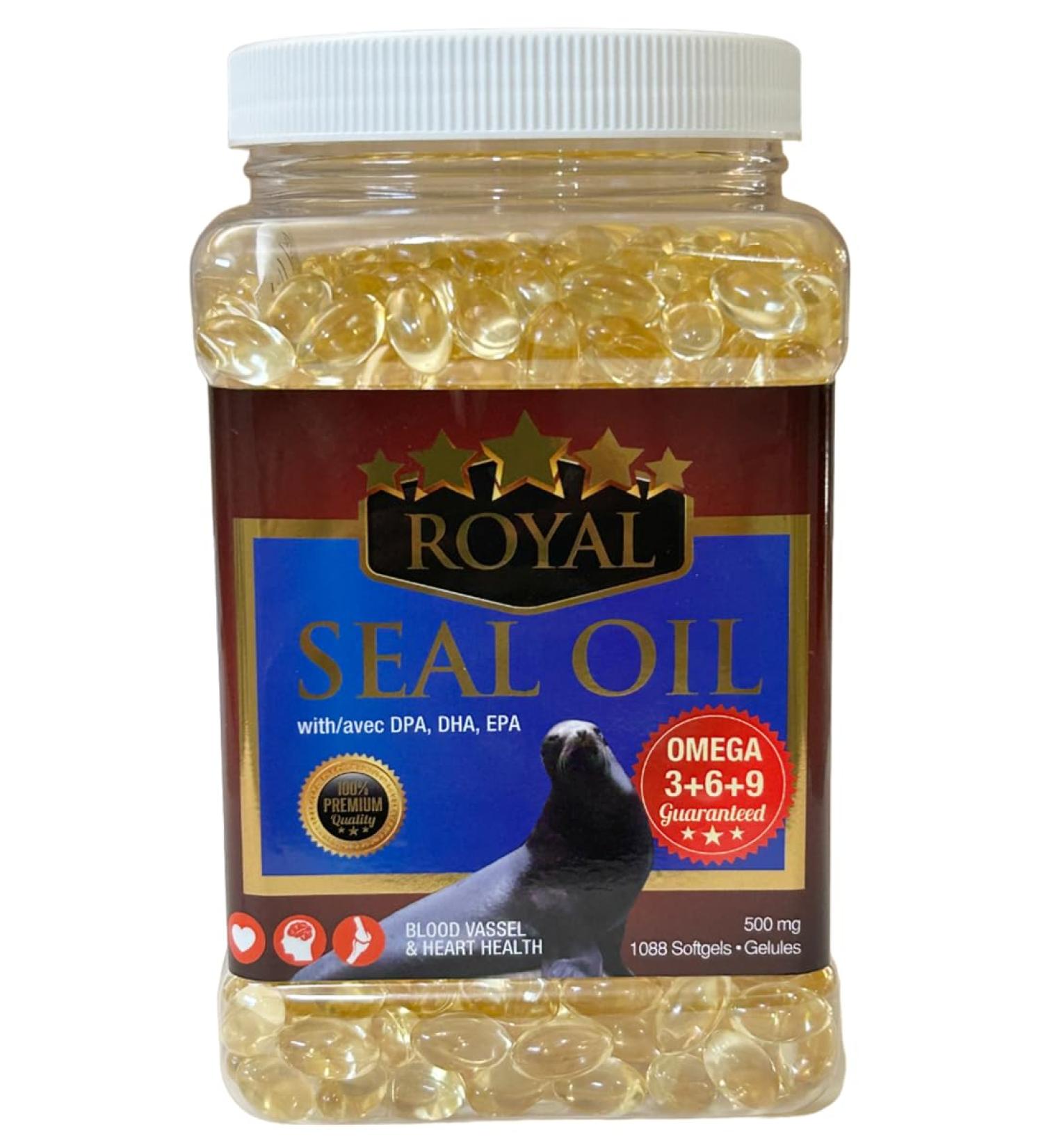 ROYAL. Seal Oil OMEGA-3+6+9 (1088 Softgels) 1088 count (Pack of 1) - Buy Online on SooperMarket.com