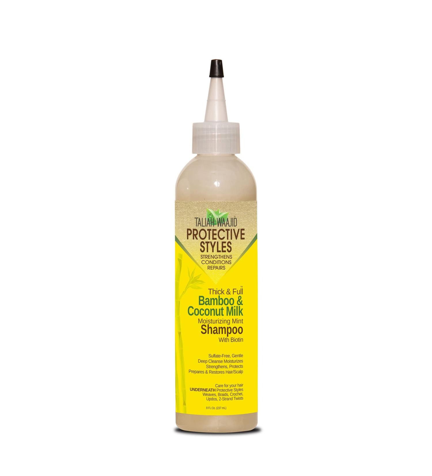 Taliah Waajid Protective Styles Thick and Full Shampoo (8oz) - Bamboo Coconut Milk Moisturizing Mint