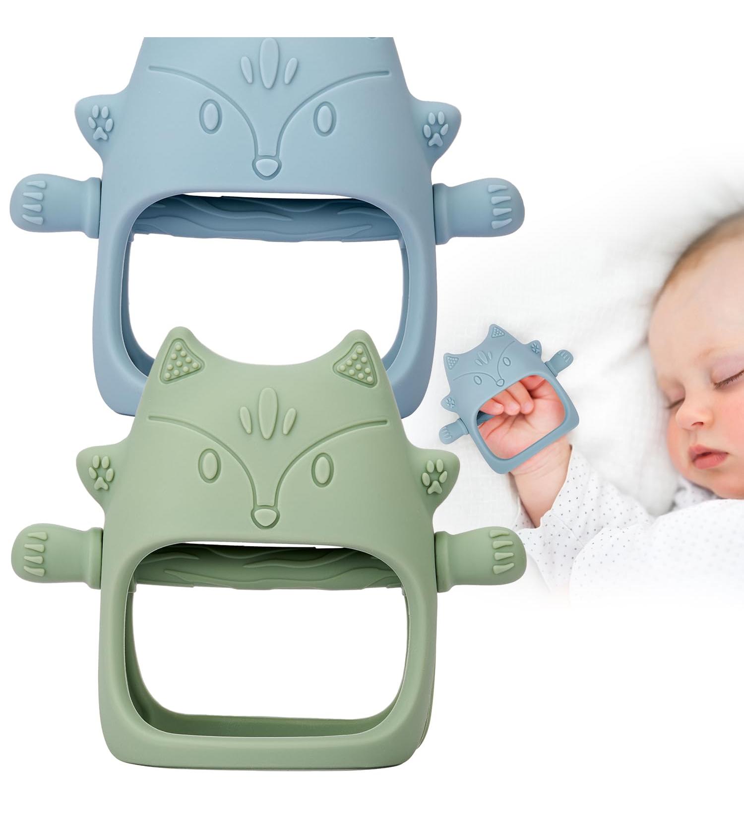 Fixed Toys for Babies | 2-Piece Silicone Bite Rings for Teething Relief | Ideal Baby Shower Gifts | Perfect for Toddlers (Boys & Girls) | Shop Internationally - Buy Online on SooperMarket.com