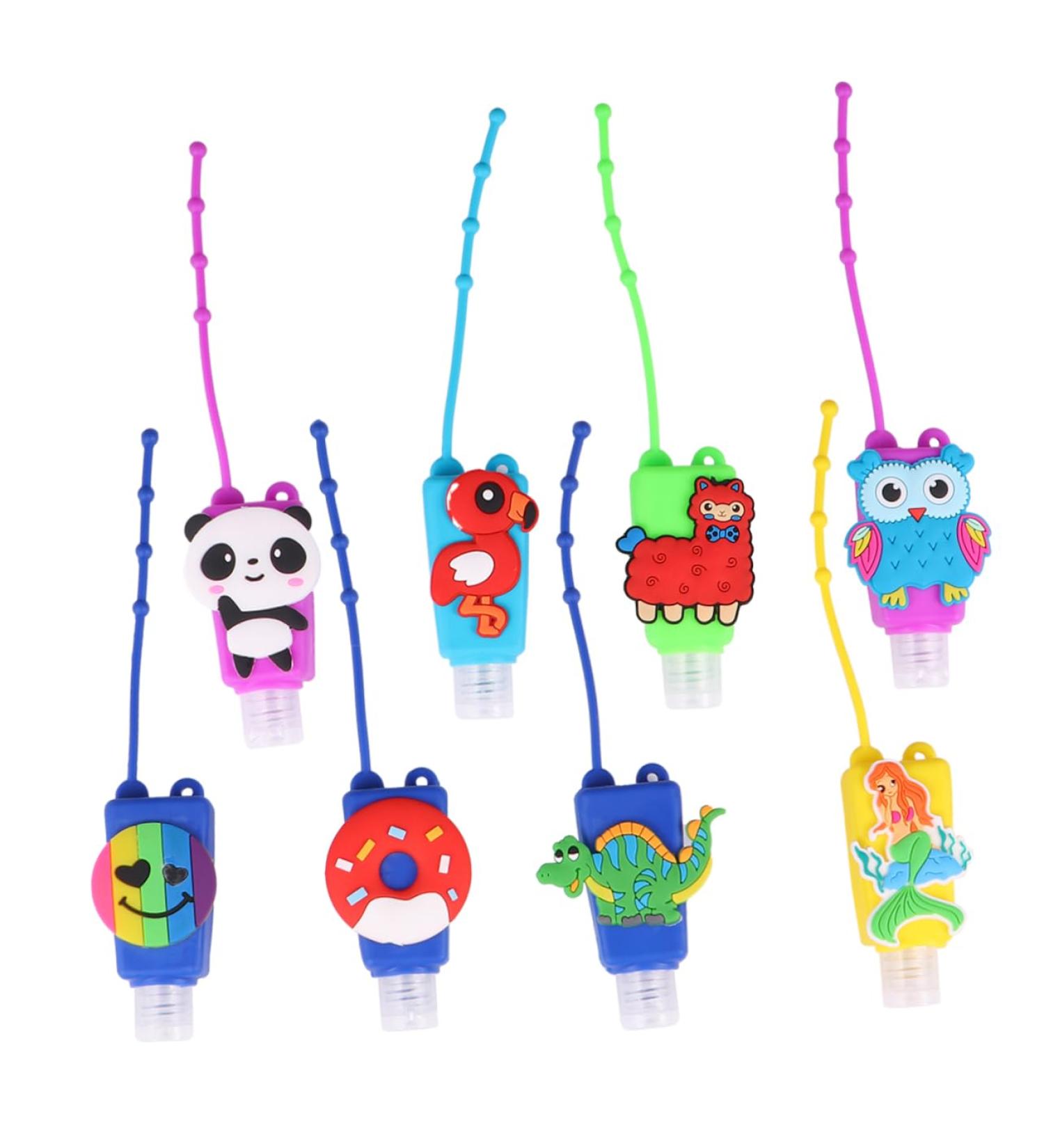 Shop Minkissy 8pcs Cartoon Travel Bottles | Refillable Keychain Holders & Perfume Cases - Perfect for Kids | International Shipping Available - Buy Online on SooperMarket.com