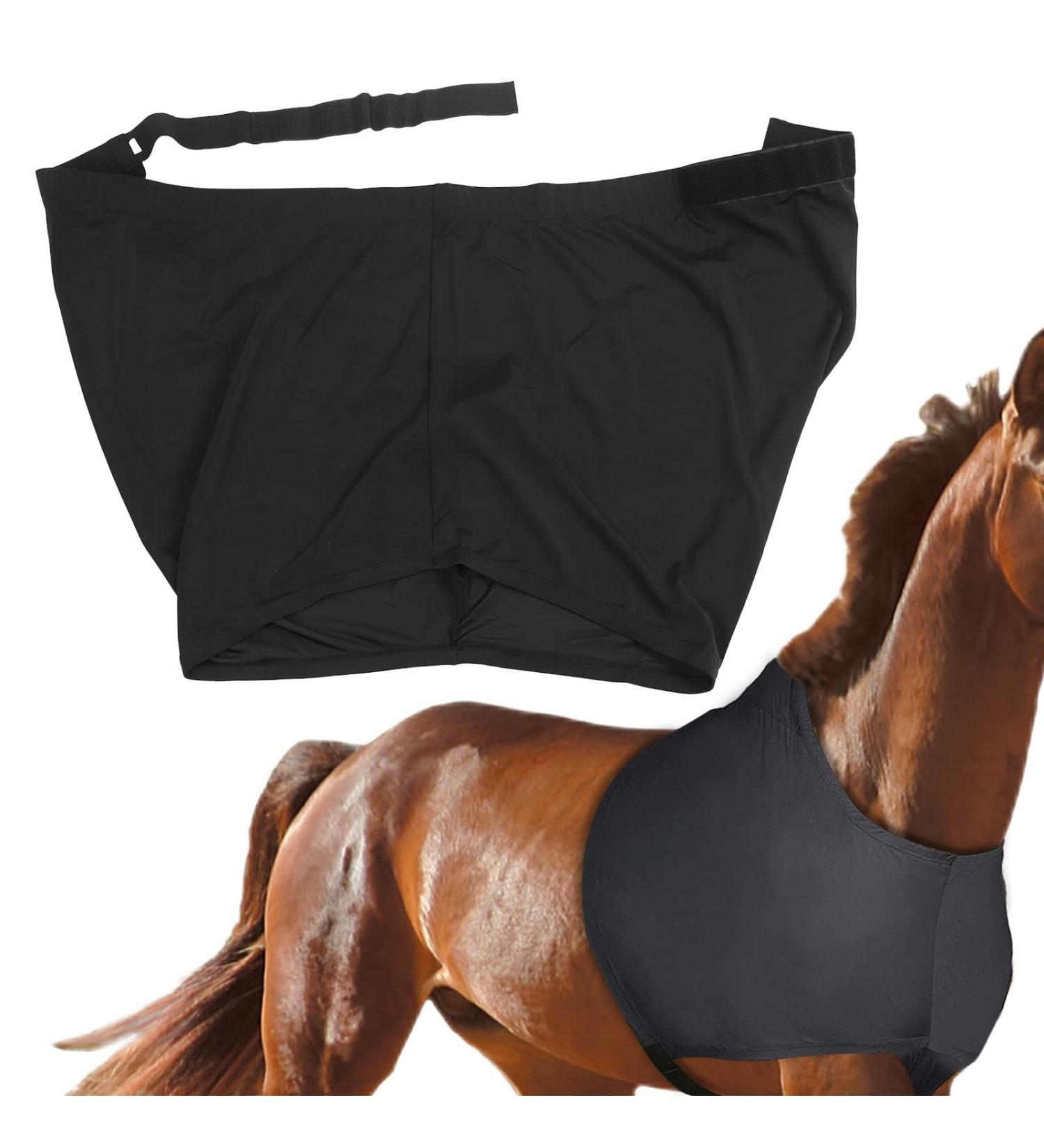 Stretch School Protection for Horses | Elastic Shoulder & Breast Protection Vest - Comfort Fit Anti-Bibs Black L - Buy Online on SooperMarket.com