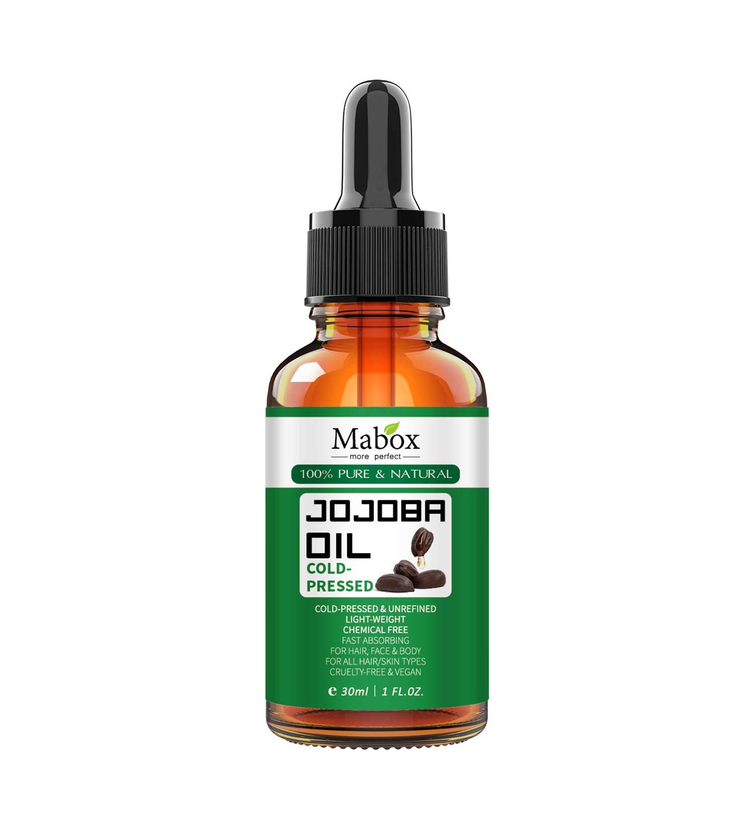 Organic Jojoba Oil 100% Pure | Cold Pressed Multi-Purpose Carrier Oil for Hair Face Skin and Beard - 1 Fl Oz (30ML - Buy Online on SooperMarket.com