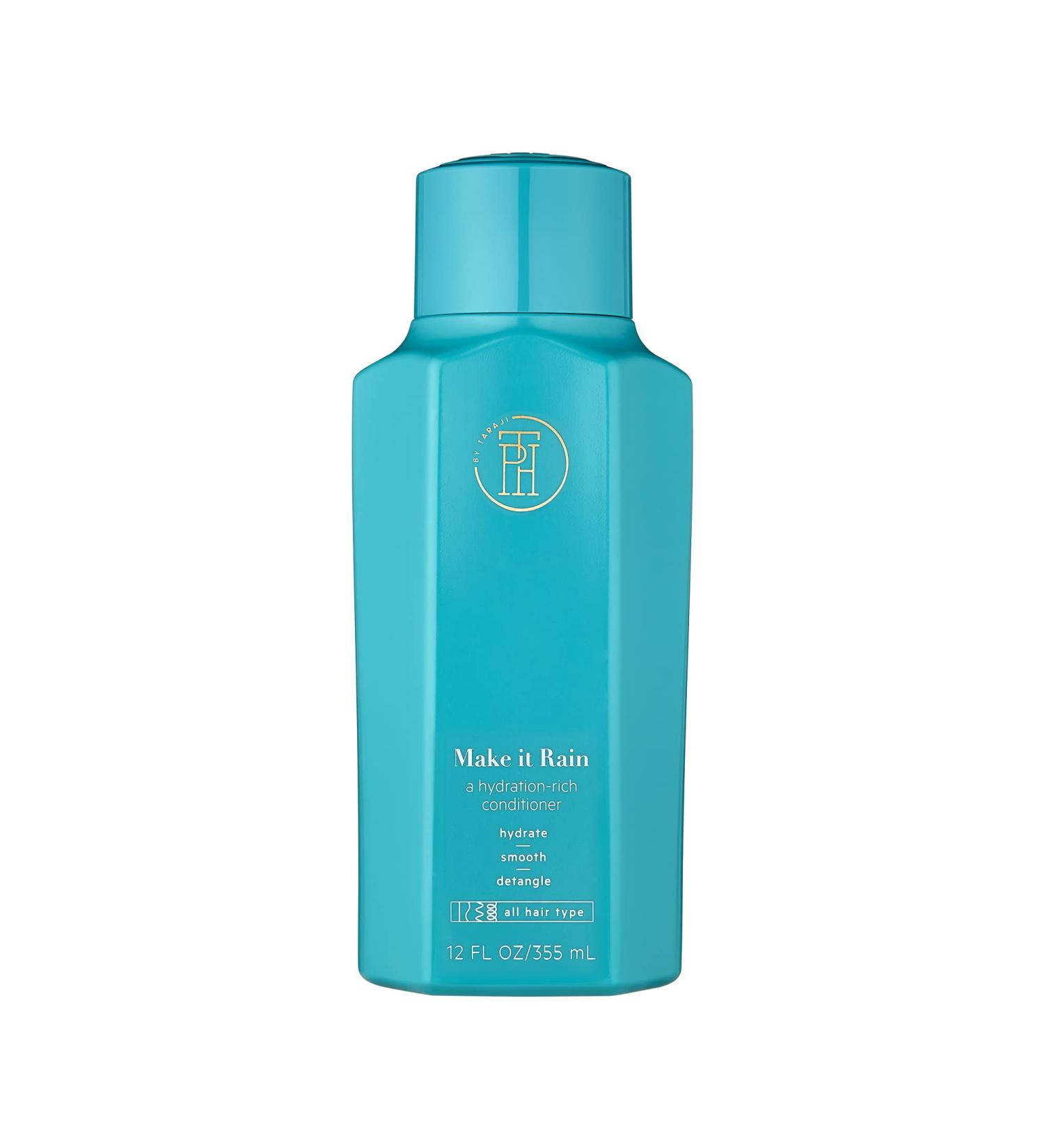 TPH by Taraji Make it Rain Conditioner | Hydrating & Strengthening Formula with Aloe, Avocado Oil, & Moringa Oil | For All Hair Types | Vegan & Sulfate-Free - 12 fl. oz - Buy Online on SooperMarket.com