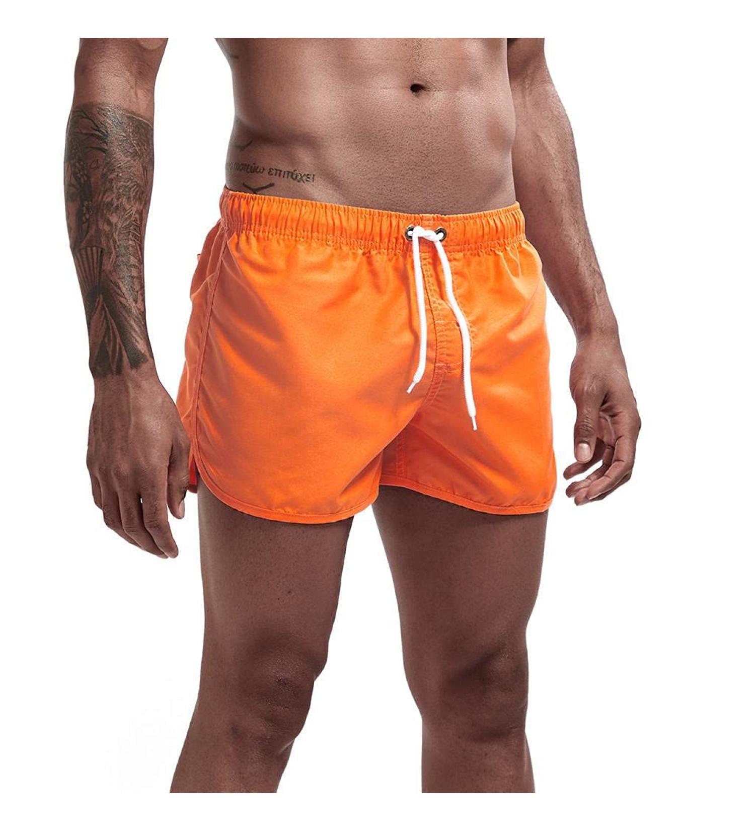 Ronony Men's Short Pants - Quick-Dry Summer Sports Shorts for Running & Training | Fitness Jogging Pants with Pockets (M Z004 #Orange) - Buy Online on SooperMarket.com