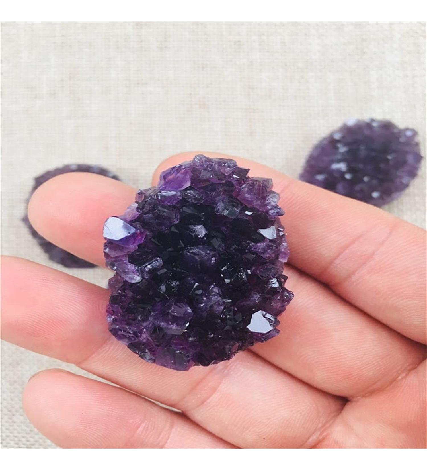4cm Natural Crystal Uruguay Amethyst Quartz Crystal Cluster Specimen 1pc Gift - Buy Online on SooperMarket.com