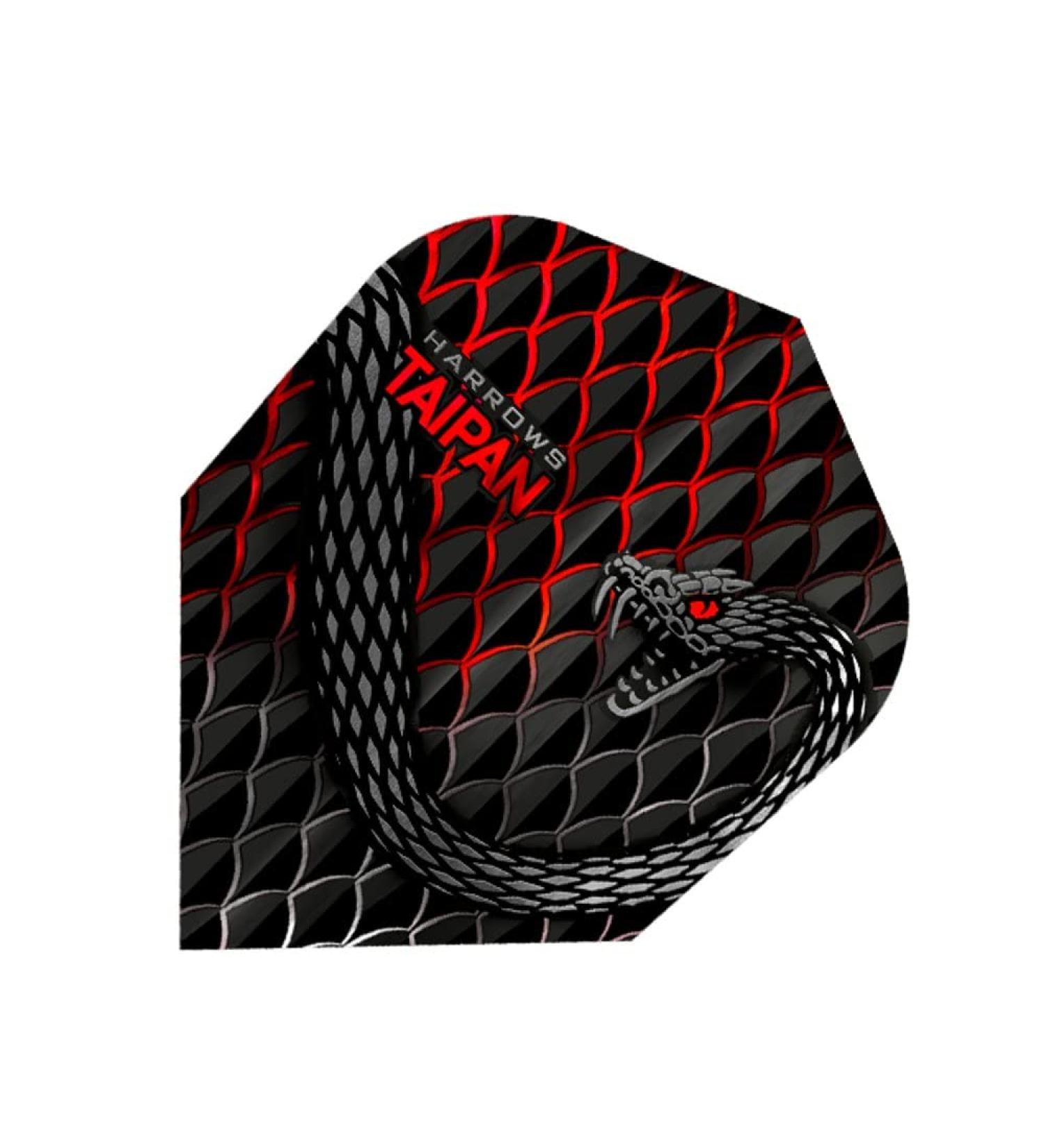 Harrows Taipan 100 Micron Dart Flights - Standard No. 6 - Red - Multiple Set Sizes & Colours - Buy Online on SooperMarket.com