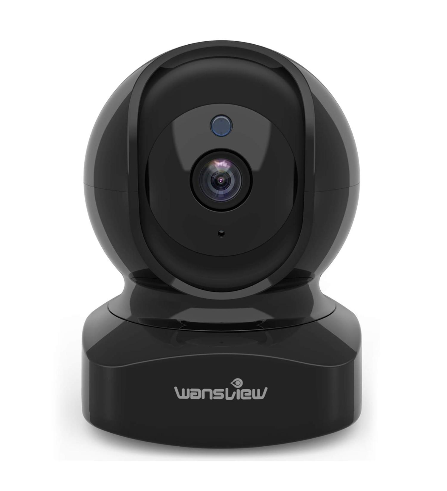 Wansview 2K WiFi Security Camera with 2-Way Audio, Night Vision, Alexa Compatibility - Black - Buy Online on SooperMarket.com
