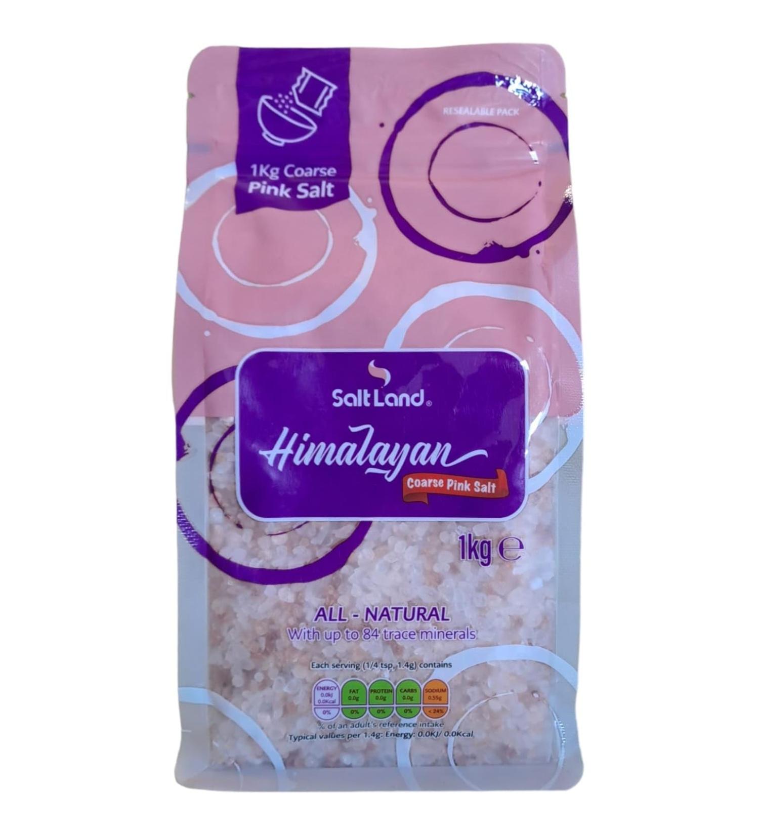 Himalayan Rose Pink Coarse salt | 1 KG | Coarse Salt | - Buy Online on SooperMarket.com