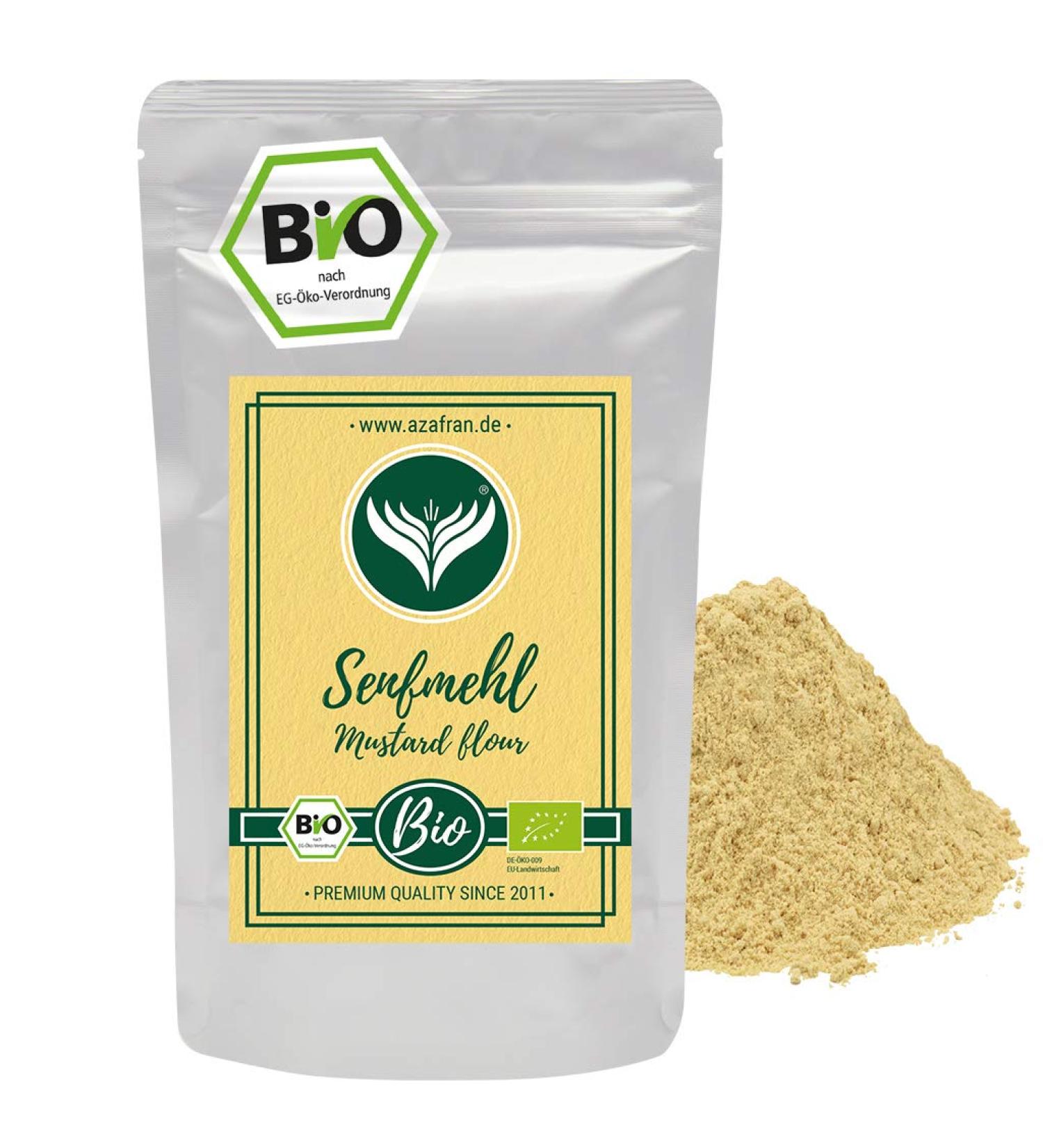Buy Azafran Organic Mustard Ground Powder 250g - Premium Quality Mustard Flour for Cooking | International Shipping Available - Buy Online on SooperMarket.com
