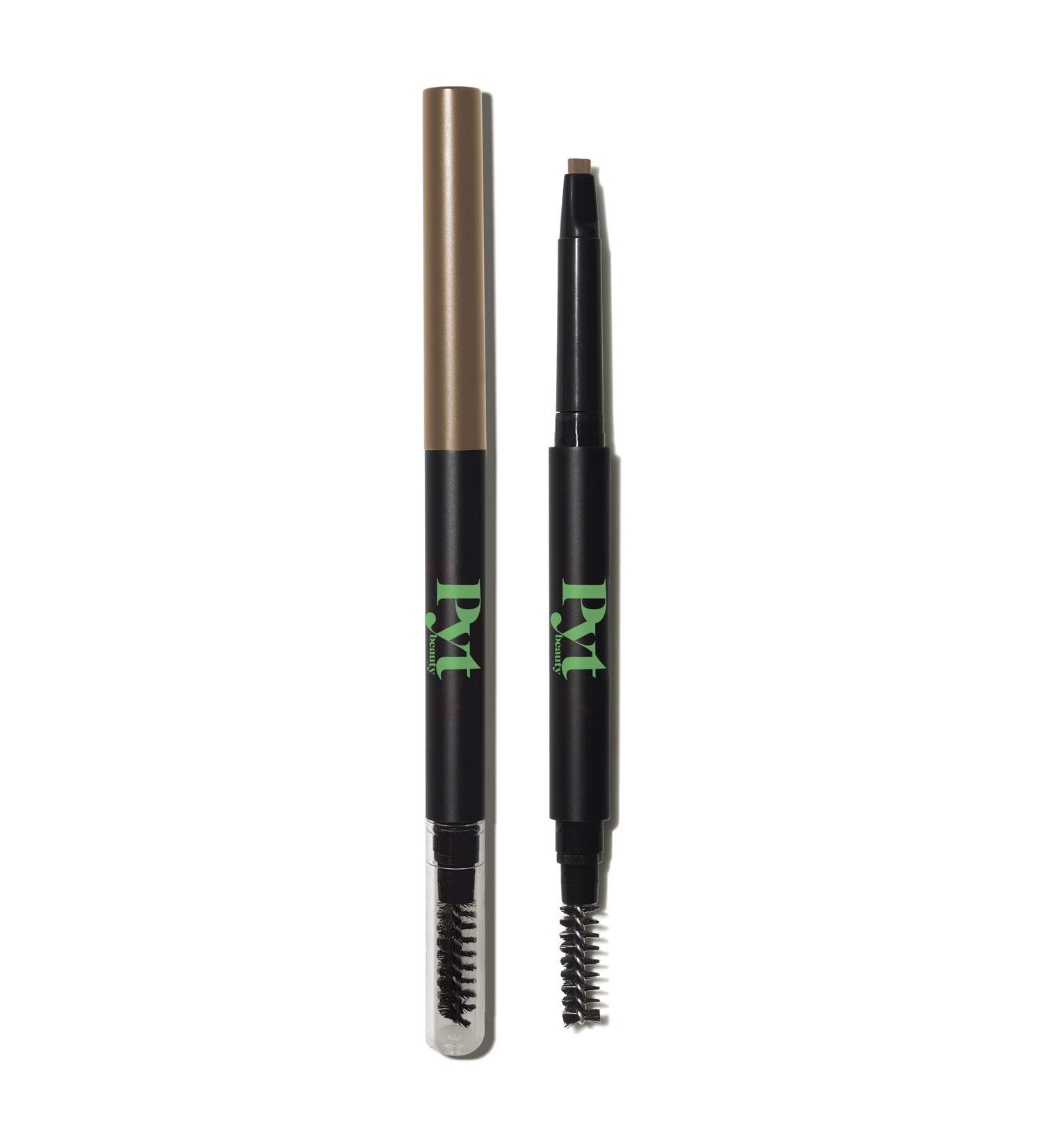 PYT Beauty Defining Eyebrow Pencil in Taupe - Hypoallergenic Vegan Makeup for Light Brown, Gray & Red Hair | 1 Count - Buy Online on SooperMarket.com