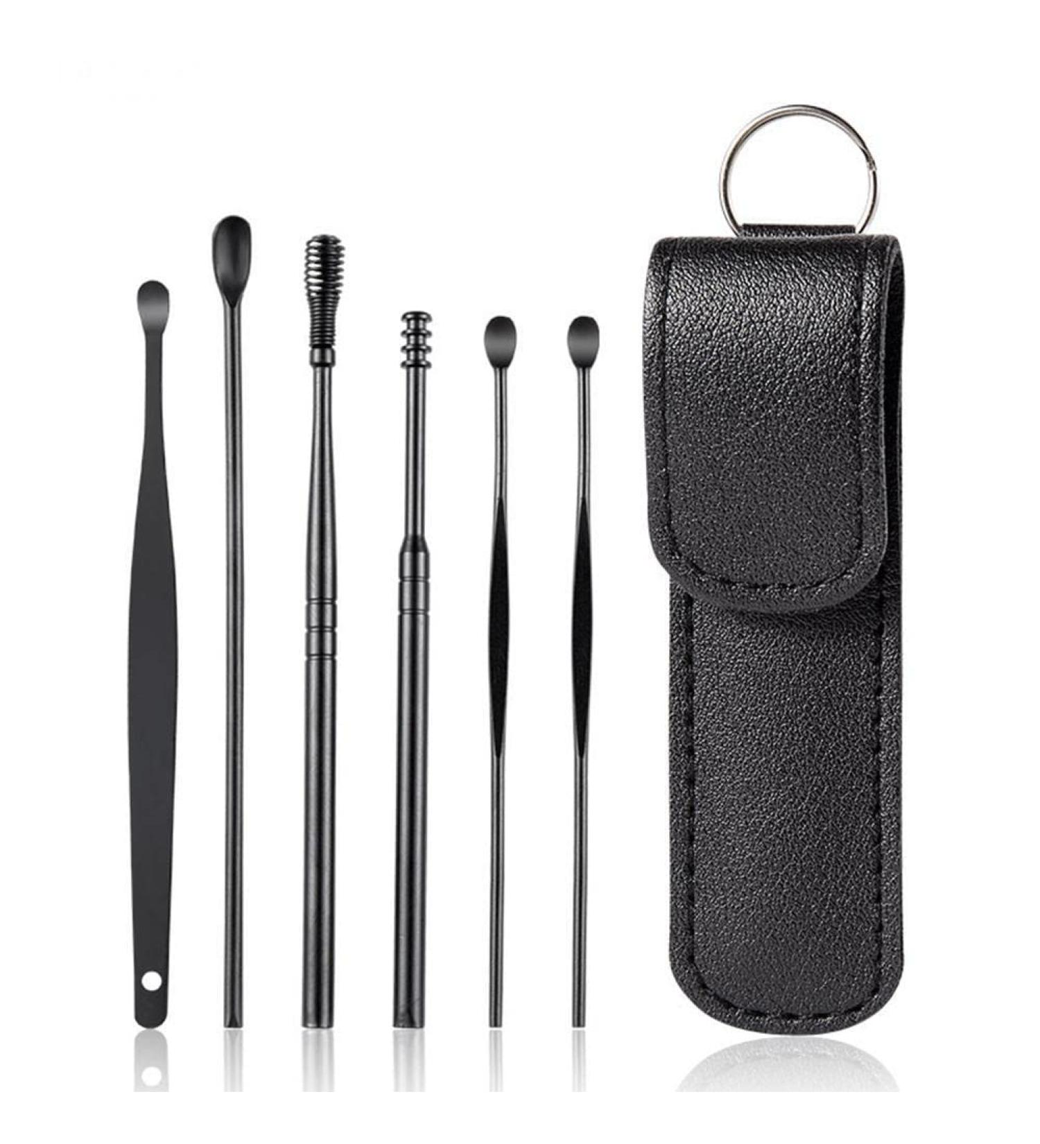 6pcs Ear Cleaner Wax Removal Tool Earpick Sticks Earwax Curette Care Picking Cleaning Ear Wax Health Care Ear Spoon Remover Pick - Buy Online on SooperMarket.com