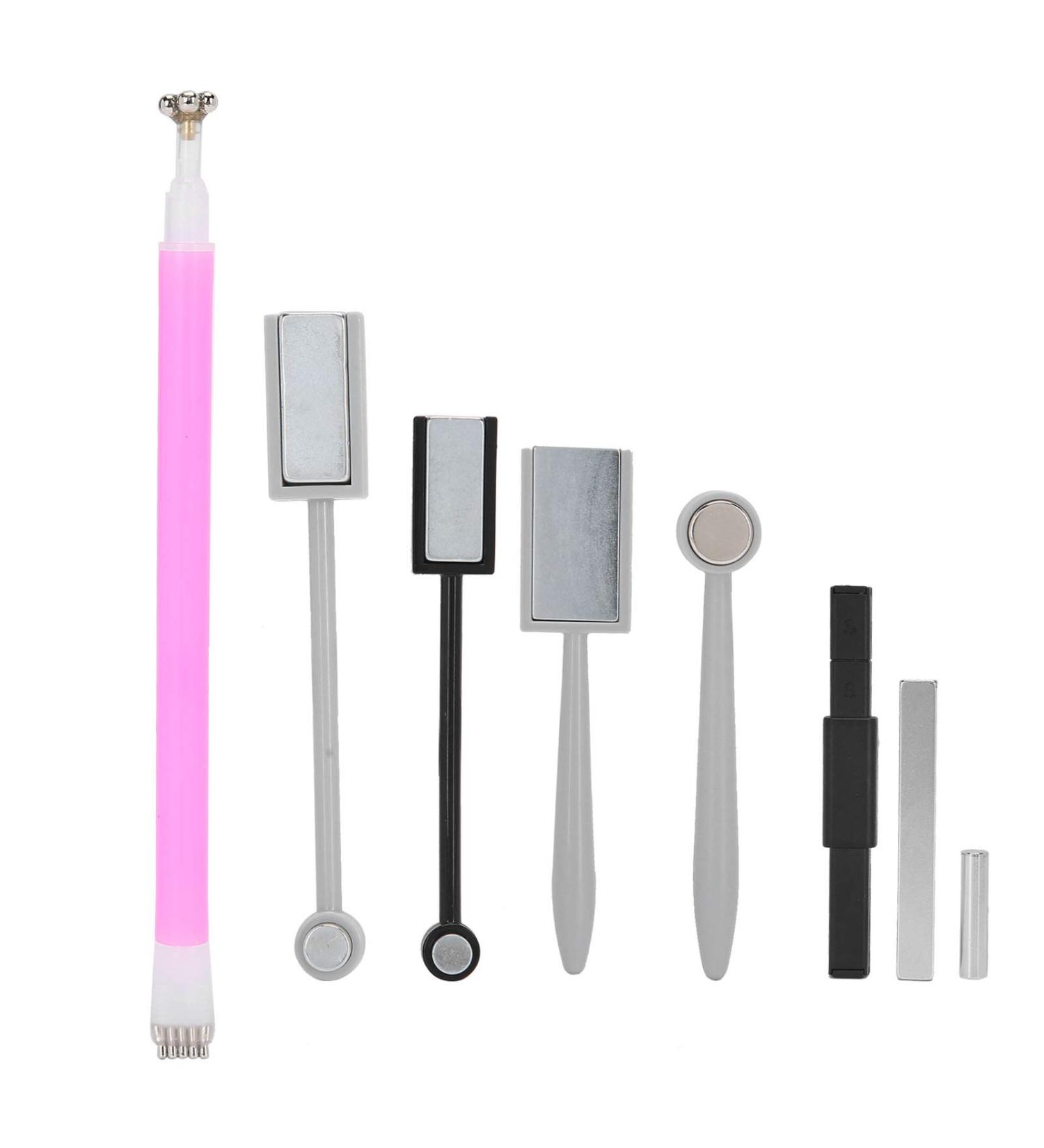 8pcs Nail Art Magnet Set - Professional UV Gel Polish Magnet Pen & Manicure Tool for Stunning Nail Designs - Buy Online on SooperMarket.com