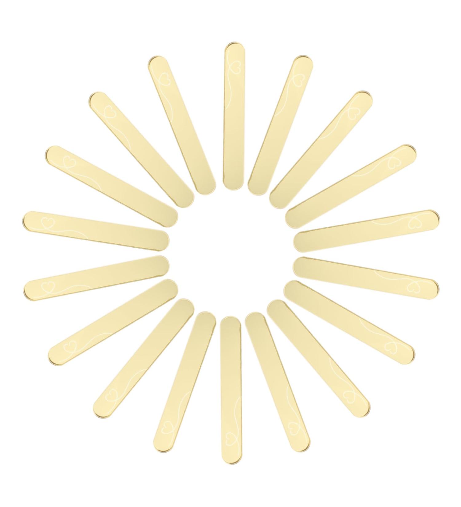 STOBOK 20pcs Ice Cream Stick Silicone Molds Popsicle Sticks for Crafts Jumbo Lollipop Diy Mold Giant Cake As Shown 7X1CM - Buy Online on SooperMarket.com