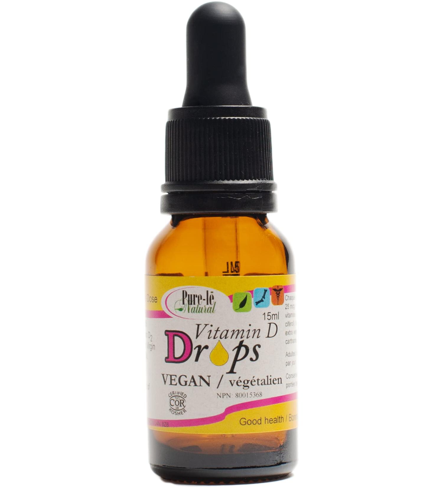 Vegan Vitamin D drops for teens adults and seniors - Non-GMO Gluten-free all Natural - 1000 IU 1 drop 100% Daily Value - Safe & Easy Concentration for Teens Adults as well as Seniors - 15 mL over 365 Doses! - Easy-to-Use neck dropper - No artificial Flavo - Buy Online on SooperMarket.com