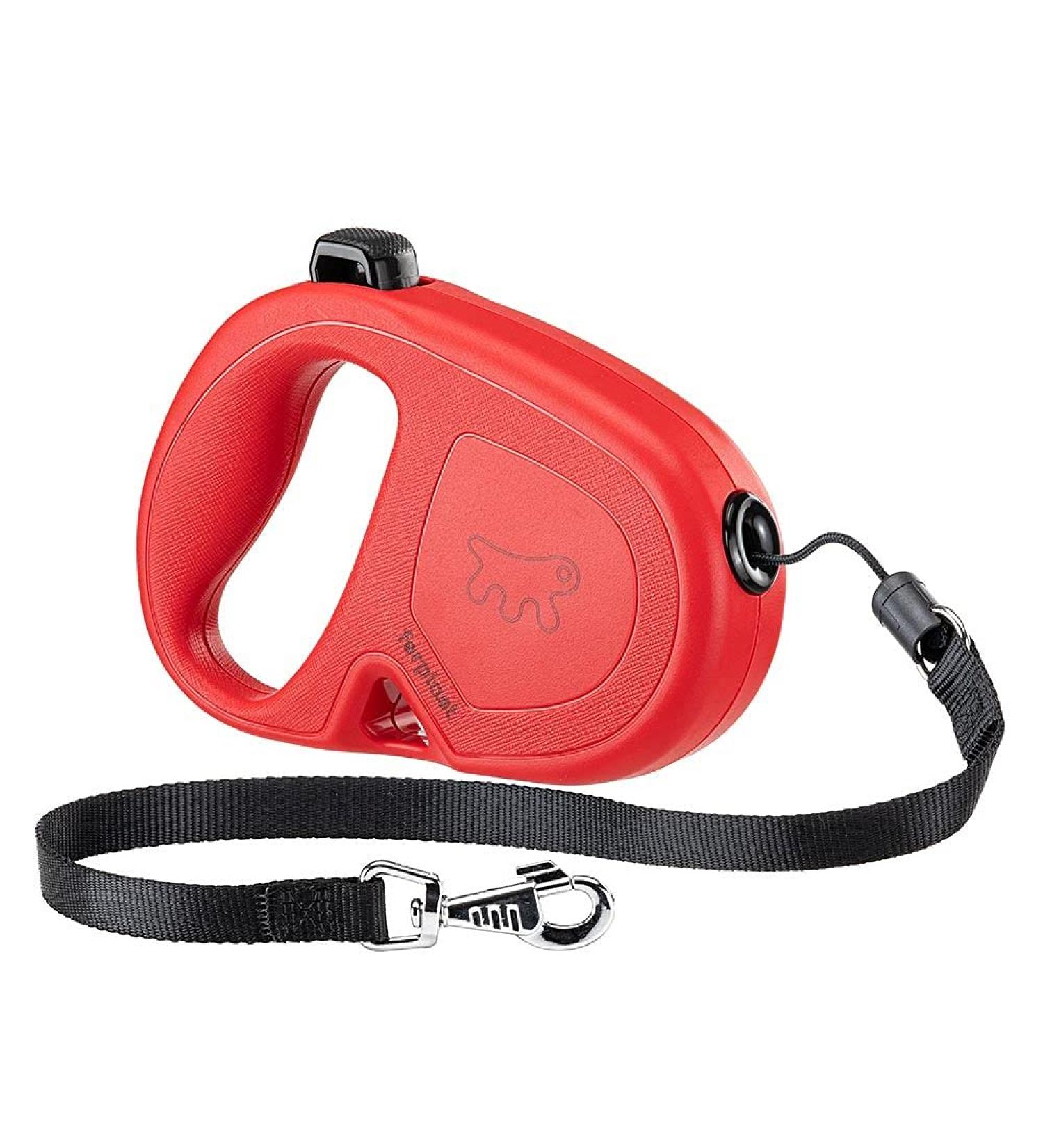 Buy Ferplast Flippy One Dog Leash for Medium Dogs - 5m Retractable Lock Button Lightweight & Durable Red - Ships Internationally - Buy Online on SooperMarket.com