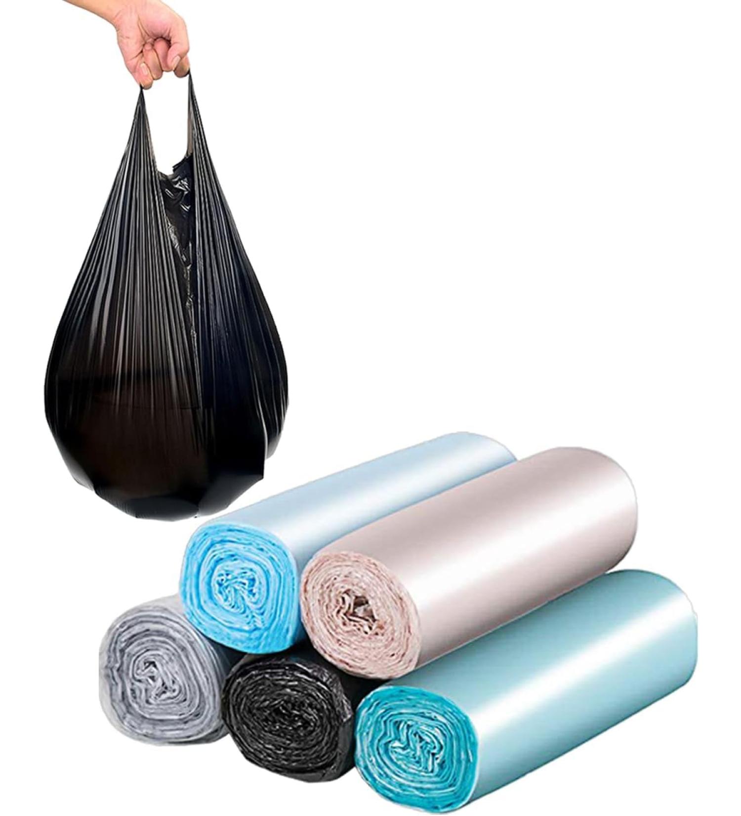 Portable Trash Bags Small Rubbish Bags Colourful Plastic Garbage Bags 5 Rolls/100 Counts - Buy Online on SooperMarket.com