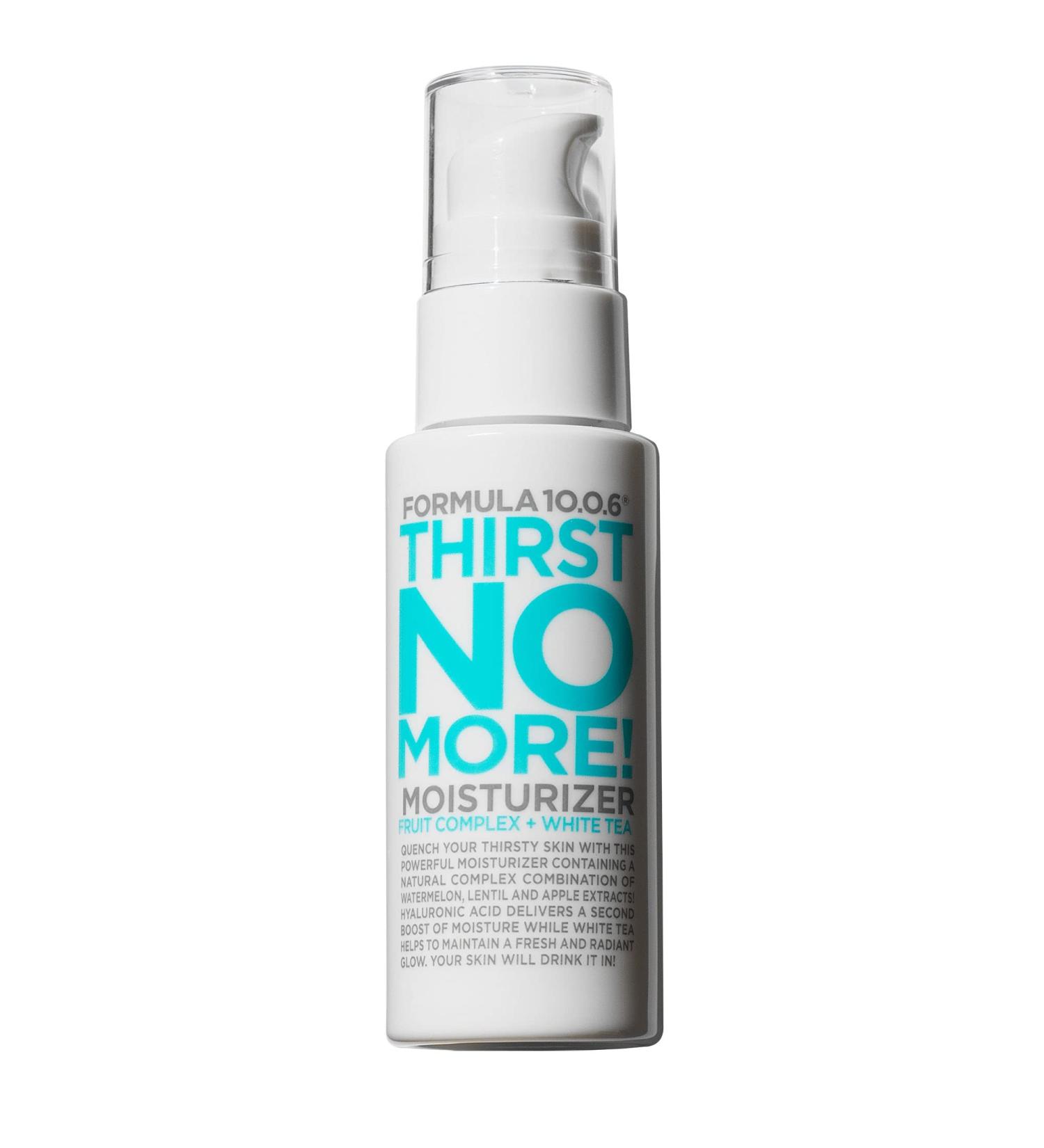 Formula 10.0.6 Thirst No More Moisturizer - 1.69 Fl Oz - Hydrating Daily Face Lotion for Dry Skin - Vegan & Cruelty-Free - Buy Online on SooperMarket.com