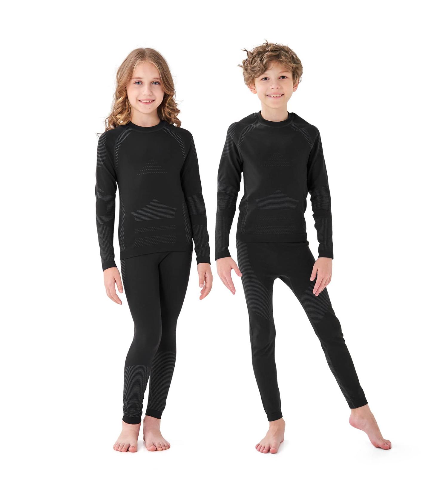 Homord Thermal Underwear for Children - Breathable Ski & Football Thermo Set for Boys & Girls (XXL: 146/152 150-155cm) - Functional Sports Wear - Buy Online on SooperMarket.com