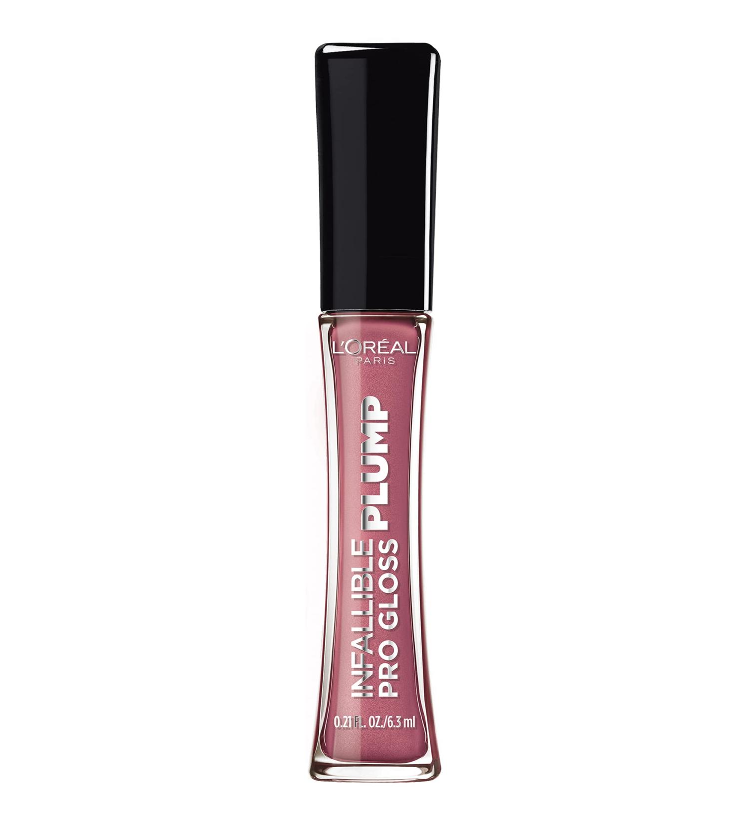 L'Or al Paris Infallible Pro Gloss Plump Lip Gloss with Hyaluronic Acid - Mauve Glow | Long Lasting Plumping Shine for Fuller, Plump Lips - 0.21 fl. oz - Buy Online on SooperMarket.com