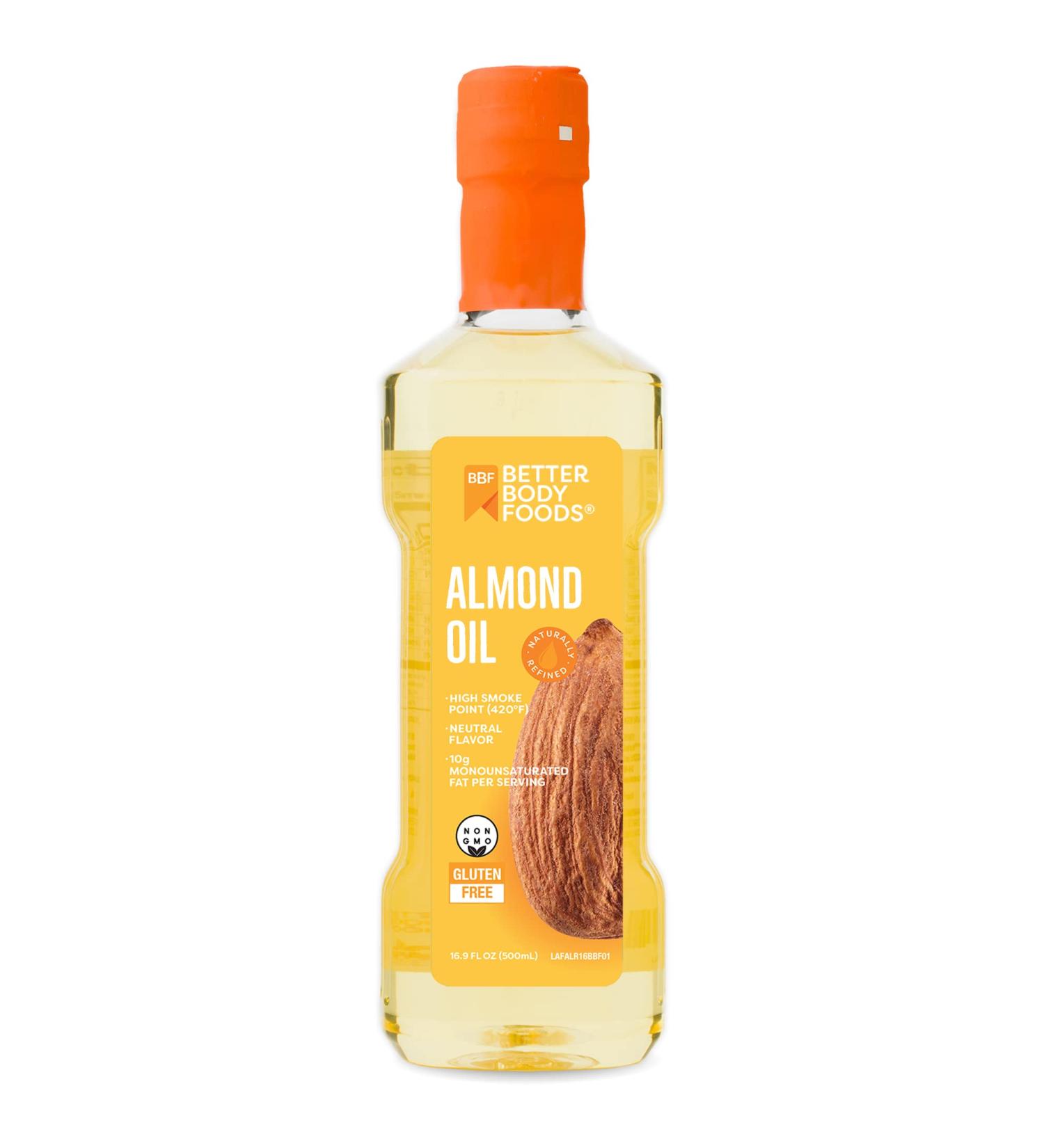BetterBody Foods Naturally Refined Almond Oil - 16.9 Fl Oz - Buy Online on SooperMarket.com