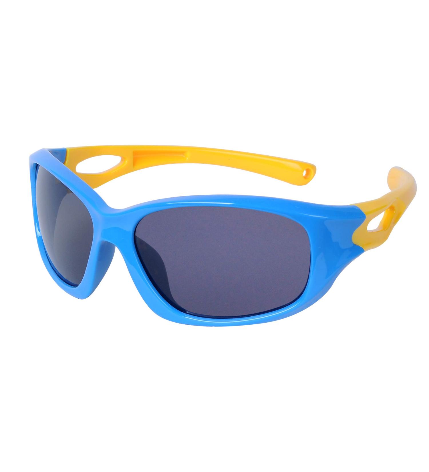Kids Polarized Sports Sunglasses with Anti-Slip Band & Case | Flexible TR90 Frame for Boys & Girls 3-12 (Blue) - Buy Online on SooperMarket.com