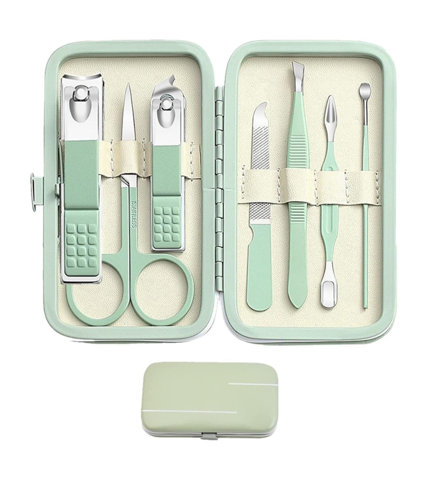 High-Quality Manicure Set for Men & Women - Portable Nail Care Kit with Travel Case | Perfect Gift for Grooming & Parties - Buy Online on SooperMarket.com
