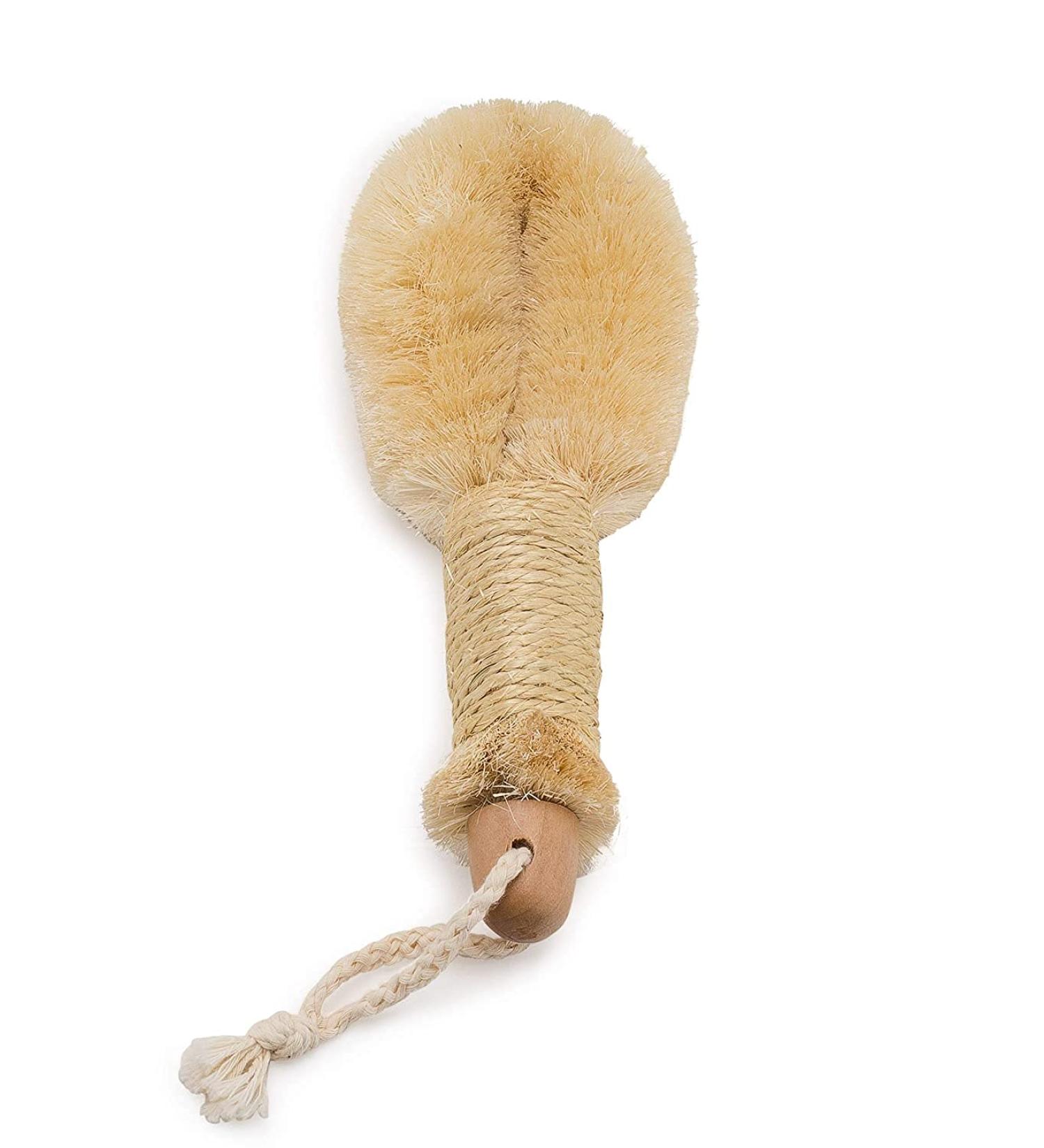 Natural Sisal Bristle Dry Skin Bath Body Brush - 9 Length - Buy Online on SooperMarket.com