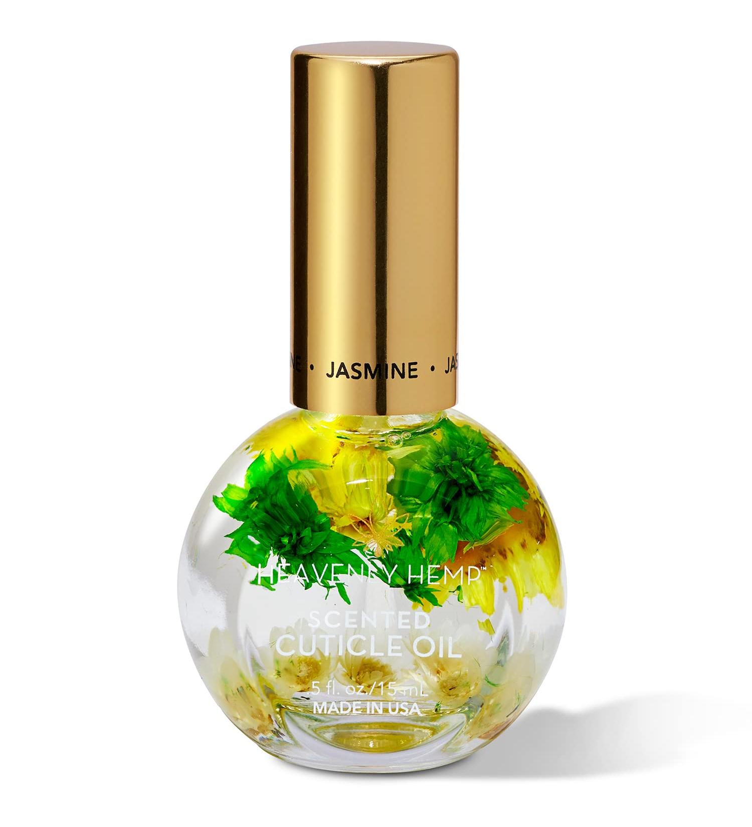 Blossom Heavenly Hemp Jasmine Cuticle Oil 0.42 fl. oz - Hydrating, Moisturizing, Strengthening - Infused with Real Flowers - Made in USA - Buy Online on SooperMarket.com