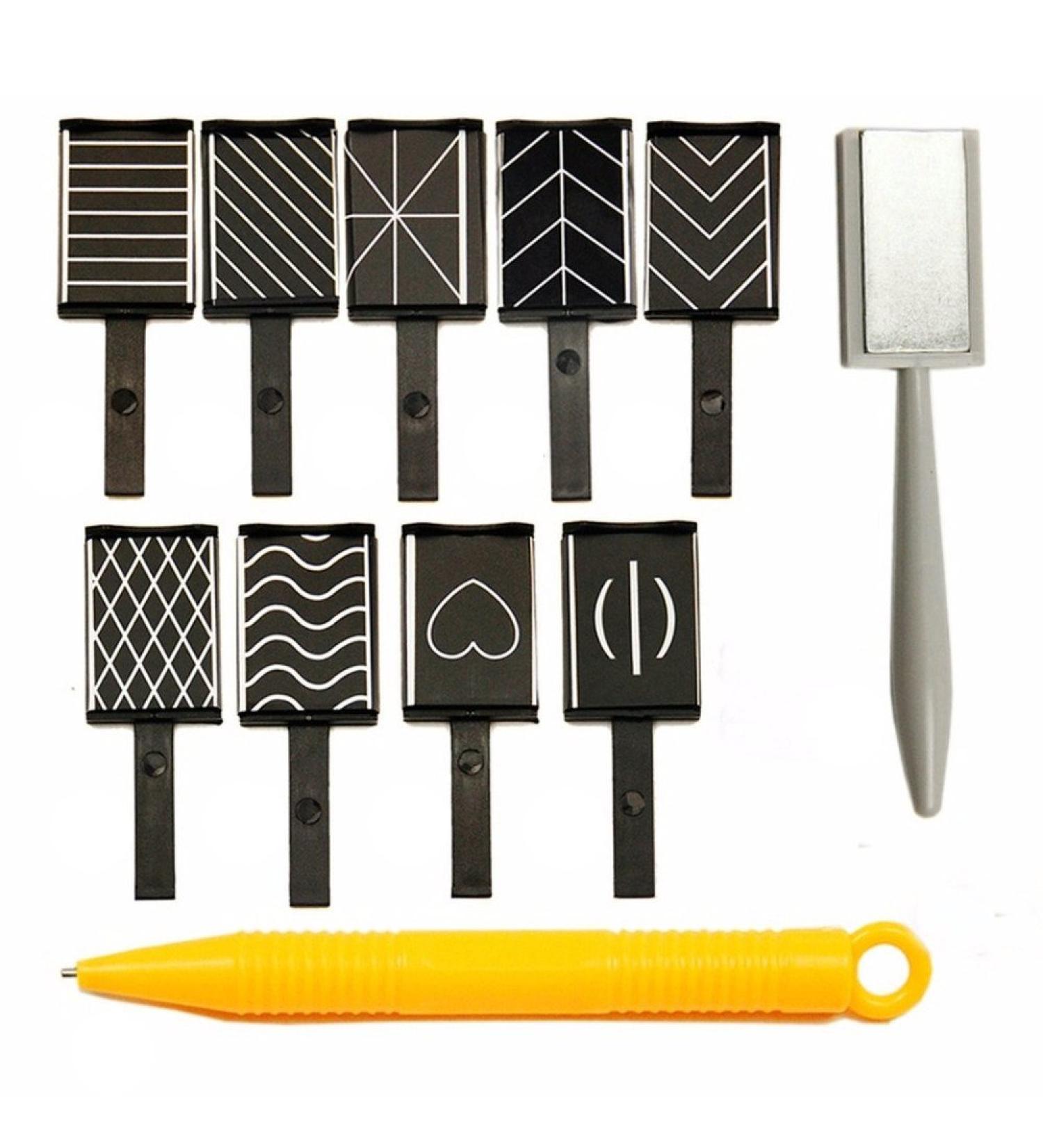 Bnwoinb 11Pcs Nail Art Tool Pen Set - DIY Magic Magnetic Cat Eye UV Gel Polish Accessories - Buy Online on SooperMarket.com