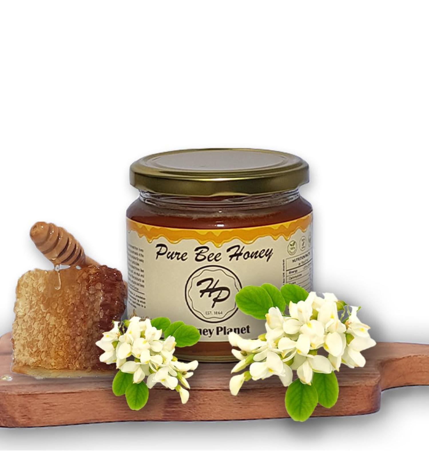 Acacia Pure and Raw Honey from ECO/BIO Area Unheated Unpasteraised Unfiltered Acacia Mountain Honey harvested in our own Bee Farm (Small 500 gram) 500 g (Pack of 1) 500.0 - Buy Online on SooperMarket.com