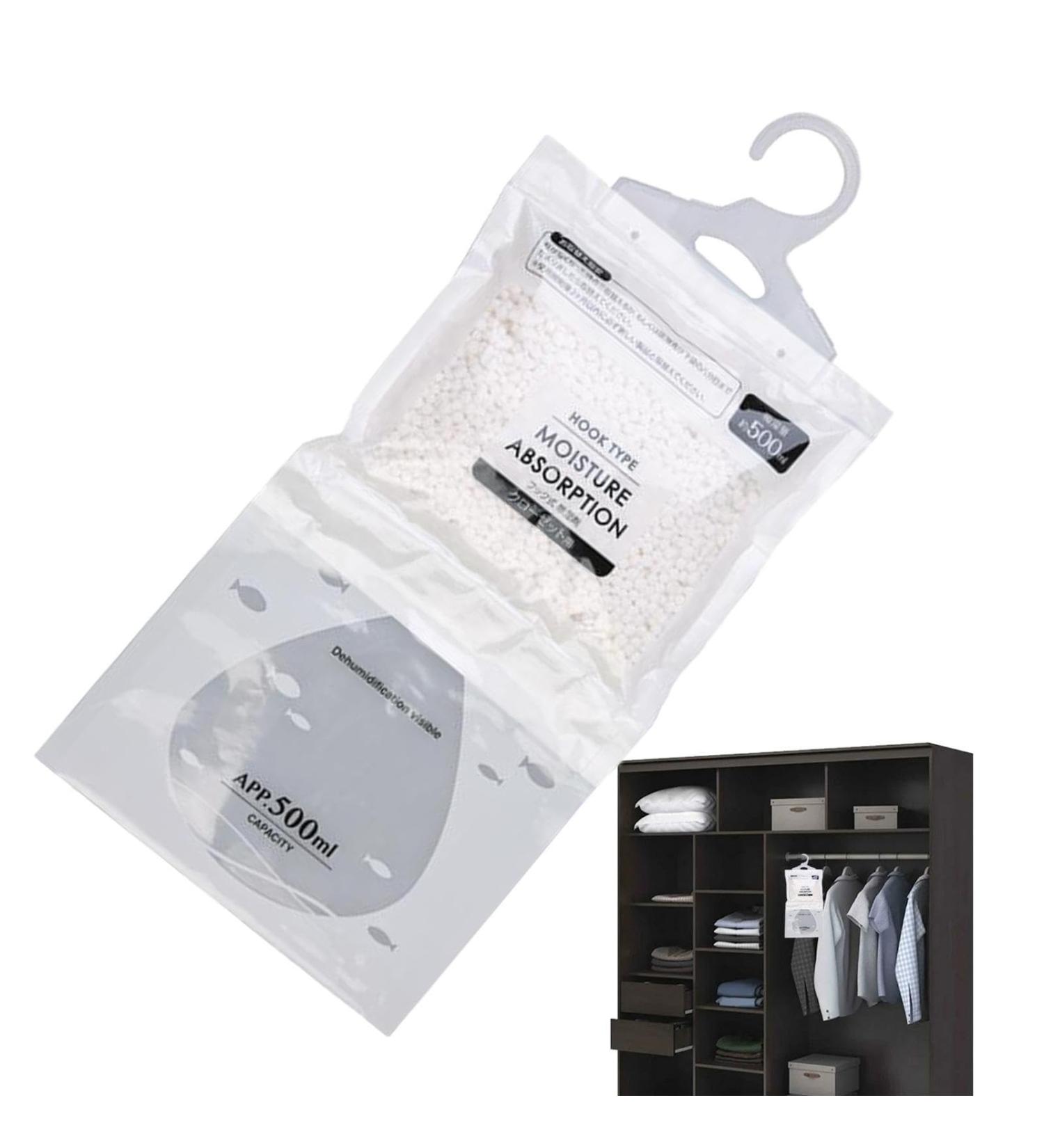 Anulely Moisture Absorber - Air Freshener & Dehumidifier Bag for Cabinet Wardrobe Bathroom Kitchen & More - 1 Upgraded Bag - Buy Online on SooperMarket.com