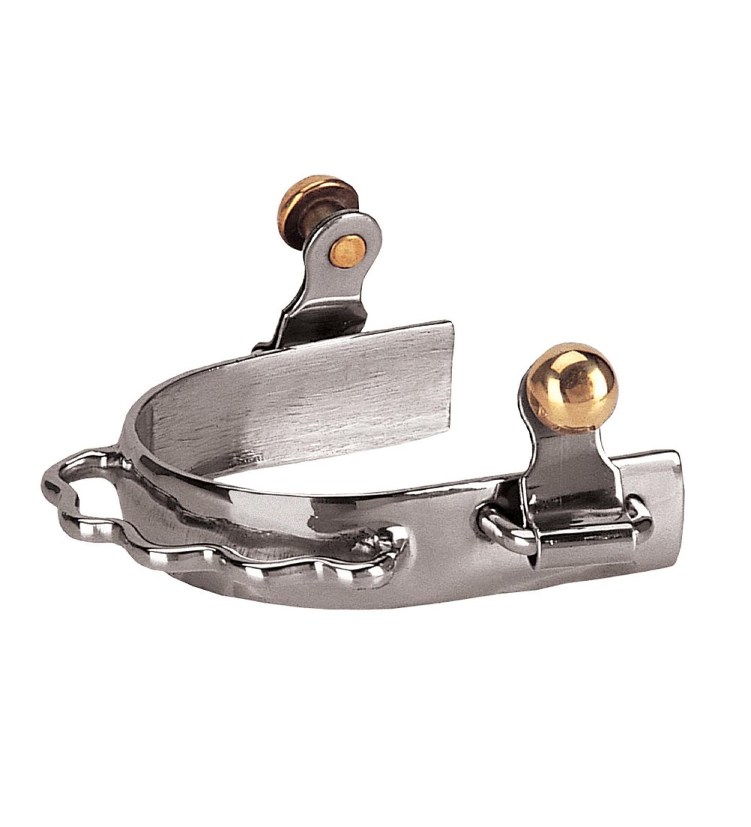 Weaver Leather womens Barrel horse spurs, Silver, Women s US