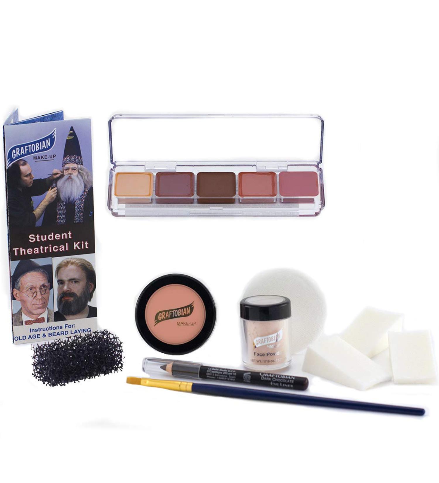Student Theatrical Makeup Kit - Medium/Olive - Graftobian