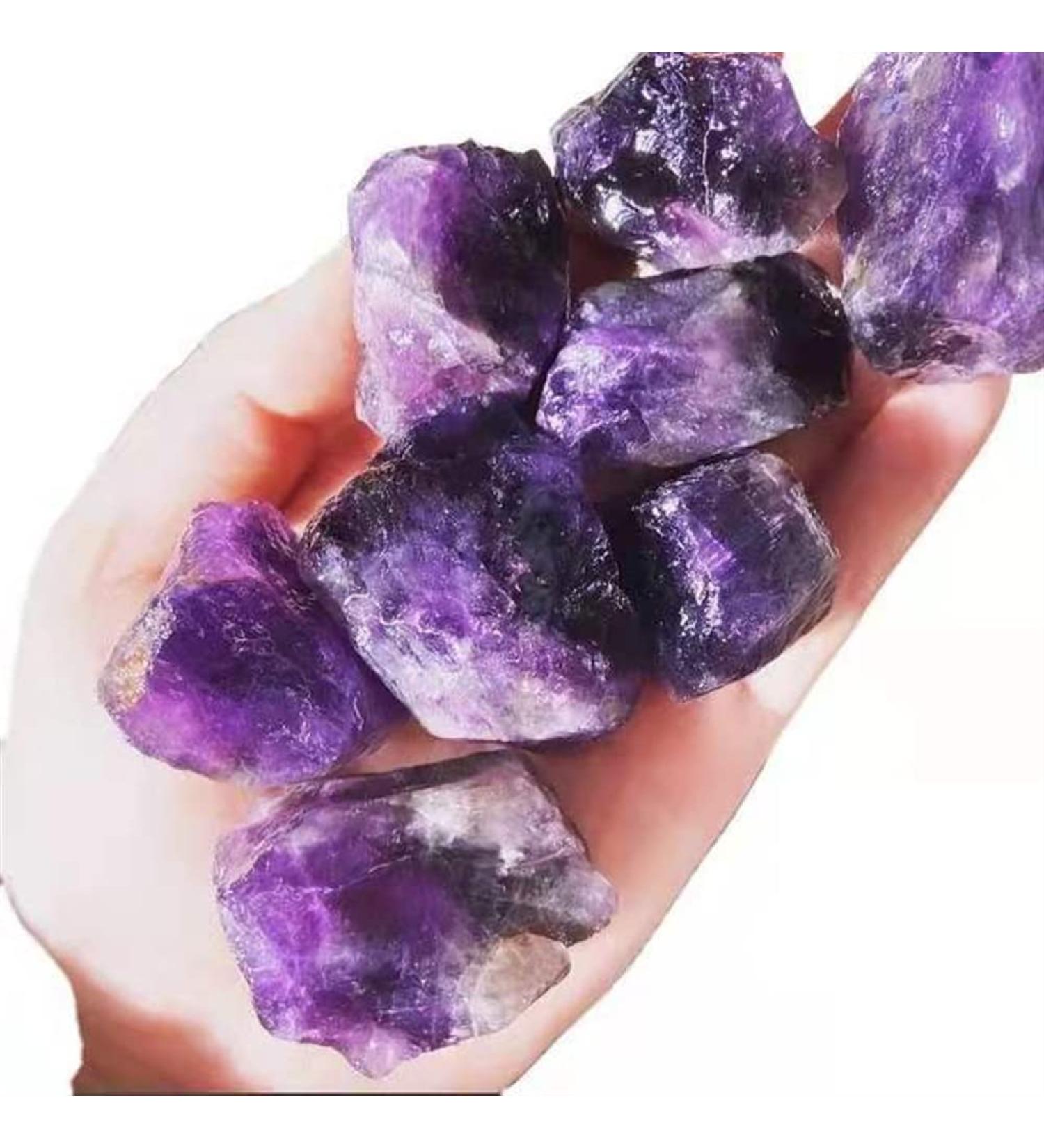 Natural Crystal Rough Natural Crystal 200g Brazil Raw Amethyst Chunk Rough Stones - Buy Online on SooperMarket.com