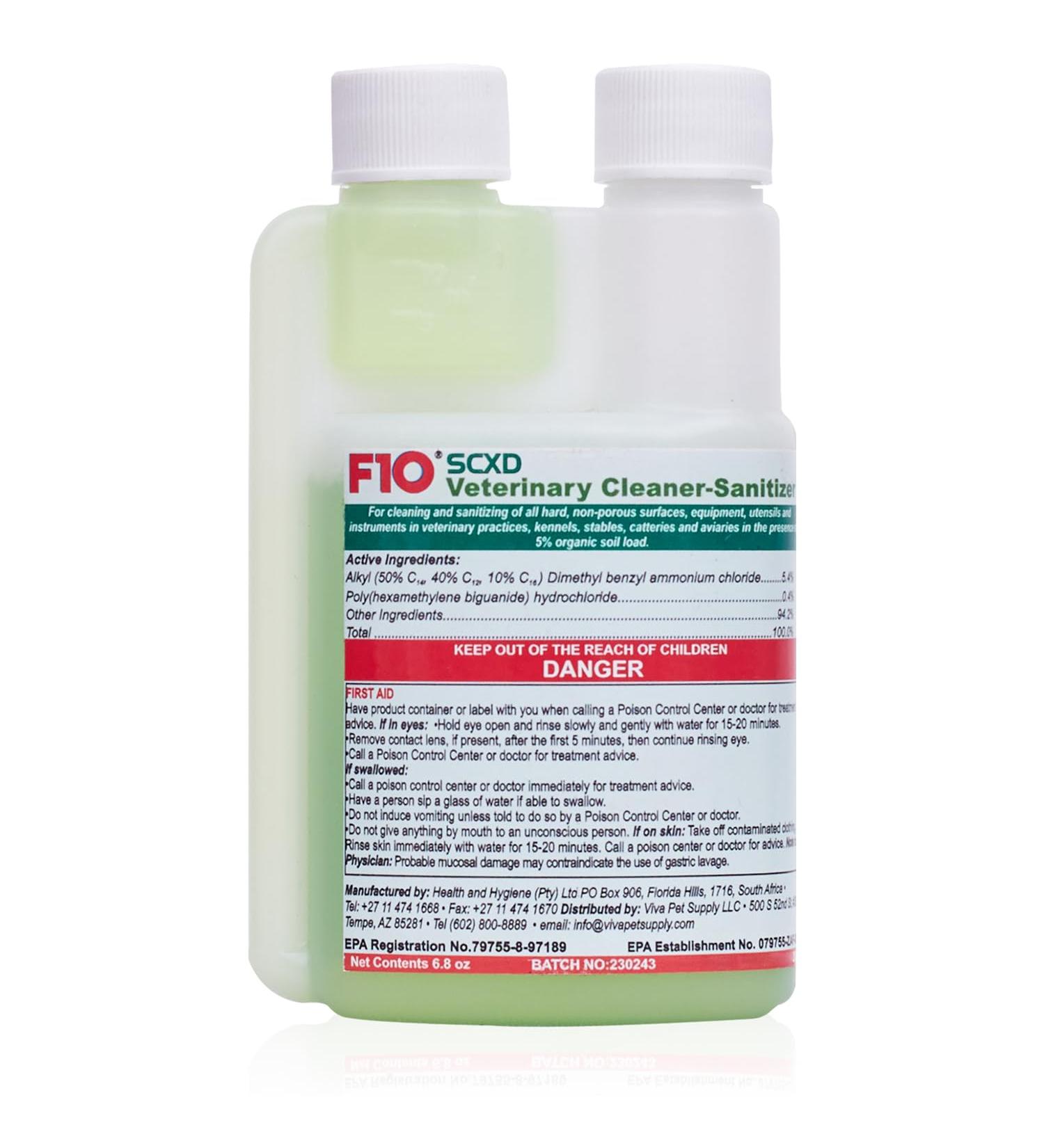 F10 F10SCXD 200ml Veterinary Disinfectant/Cleaner-Zoos/Breeders-Dogs Cats Small Animals Birds - Buy Online on SooperMarket.com