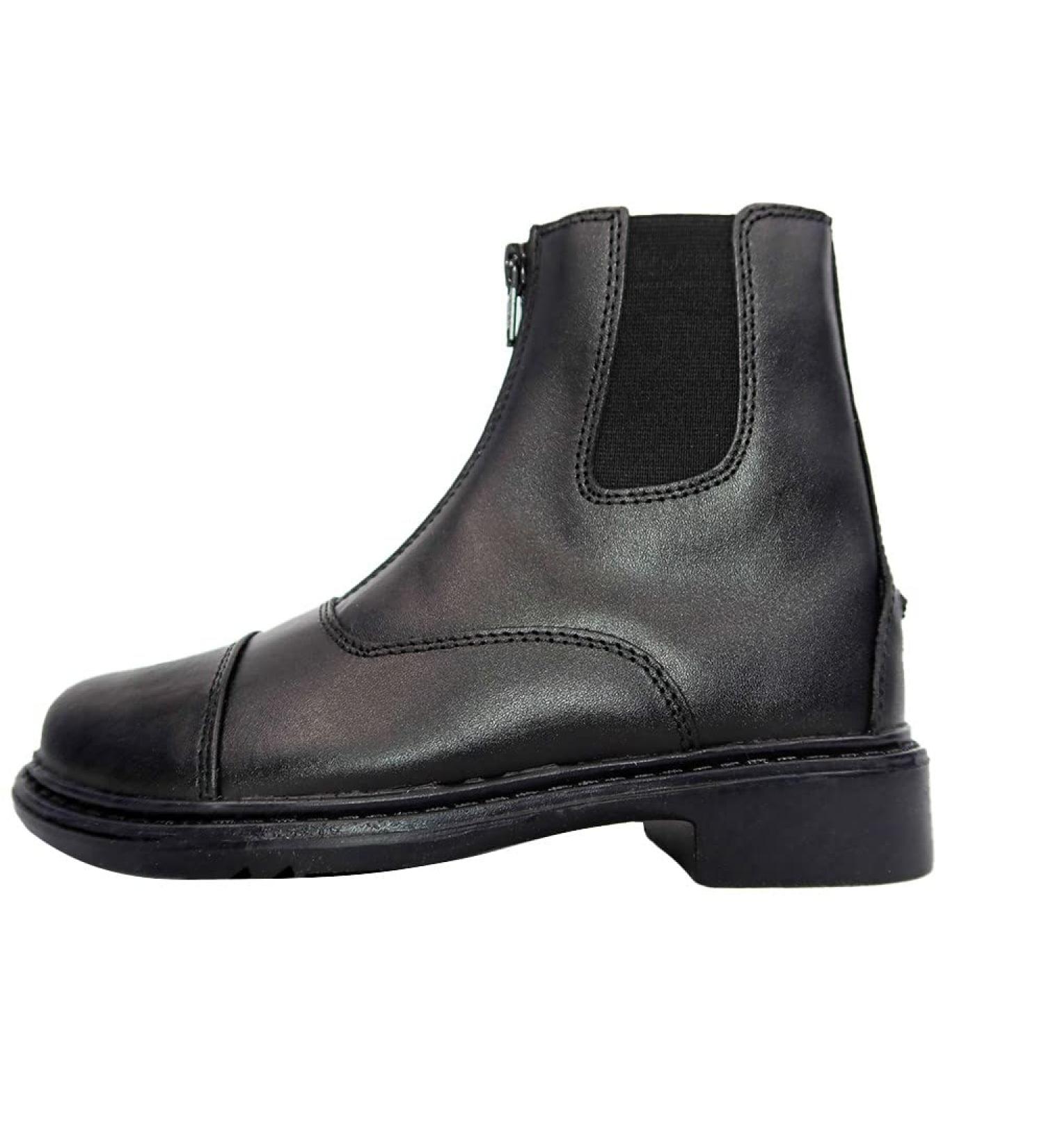TuffRider Children's Black Front Zip Paddock Boot - Size 3 - Buy Online on SooperMarket.com