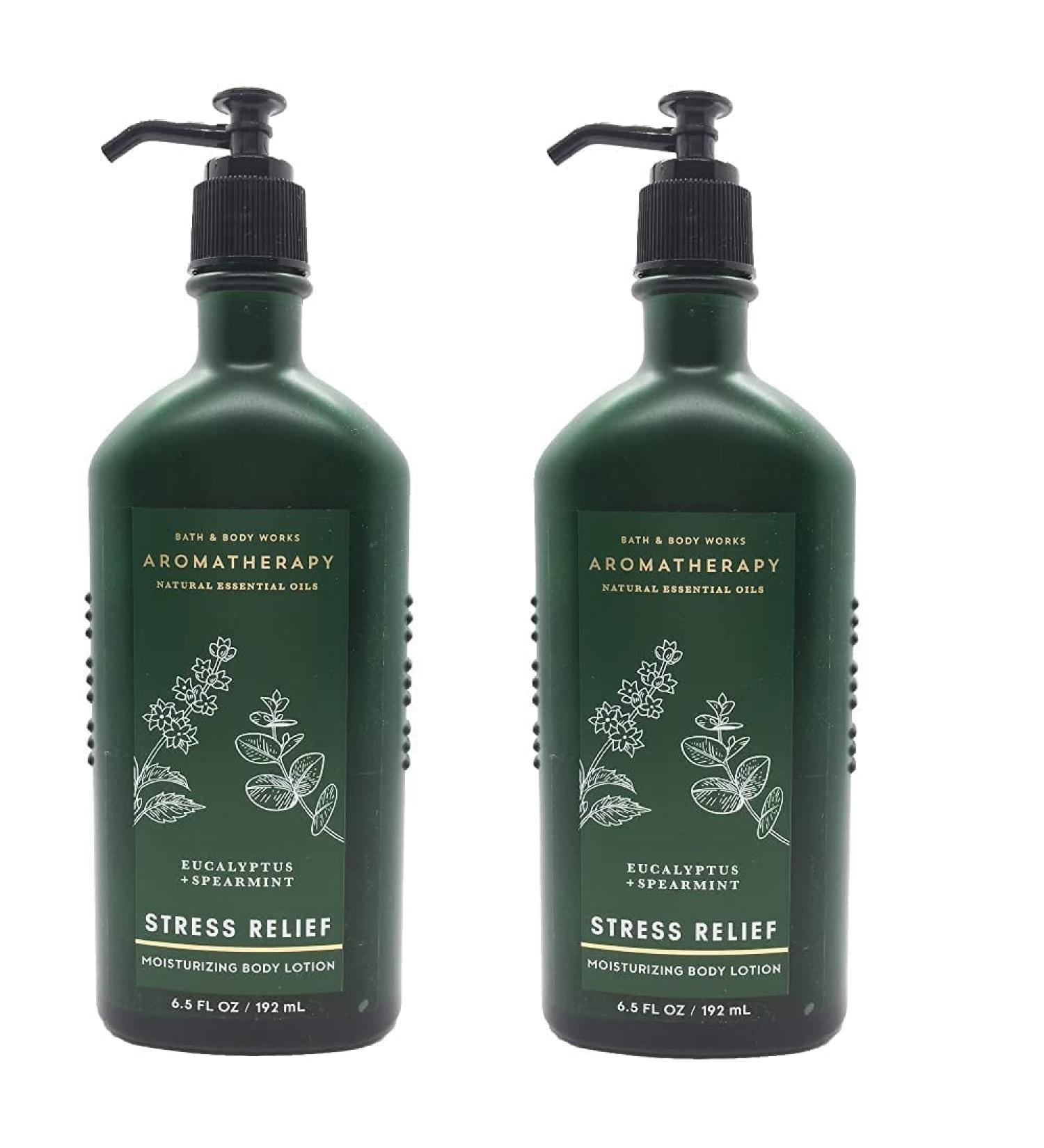 Bath & Body Works Aromatherapy Stress Relief Eucalyptus Spearmint Body Lotion 6.5oz 2-Pack - Buy Online on SooperMarket.com