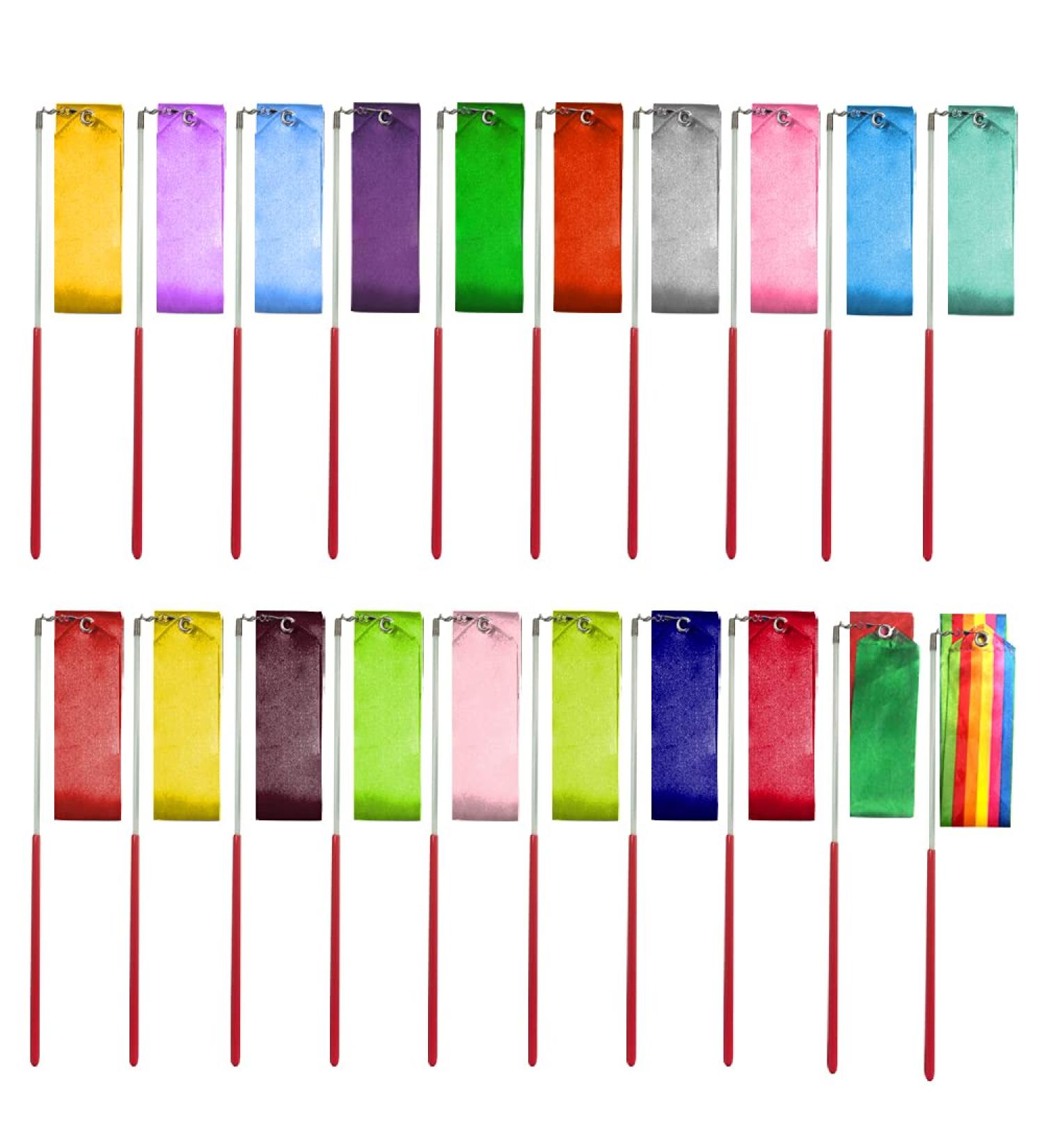 Banballon 20 PCS 6.6Ft Gymnastics Ribbon - Multi-Colored Dance Streamers for Kids - Buy Online on SooperMarket.com